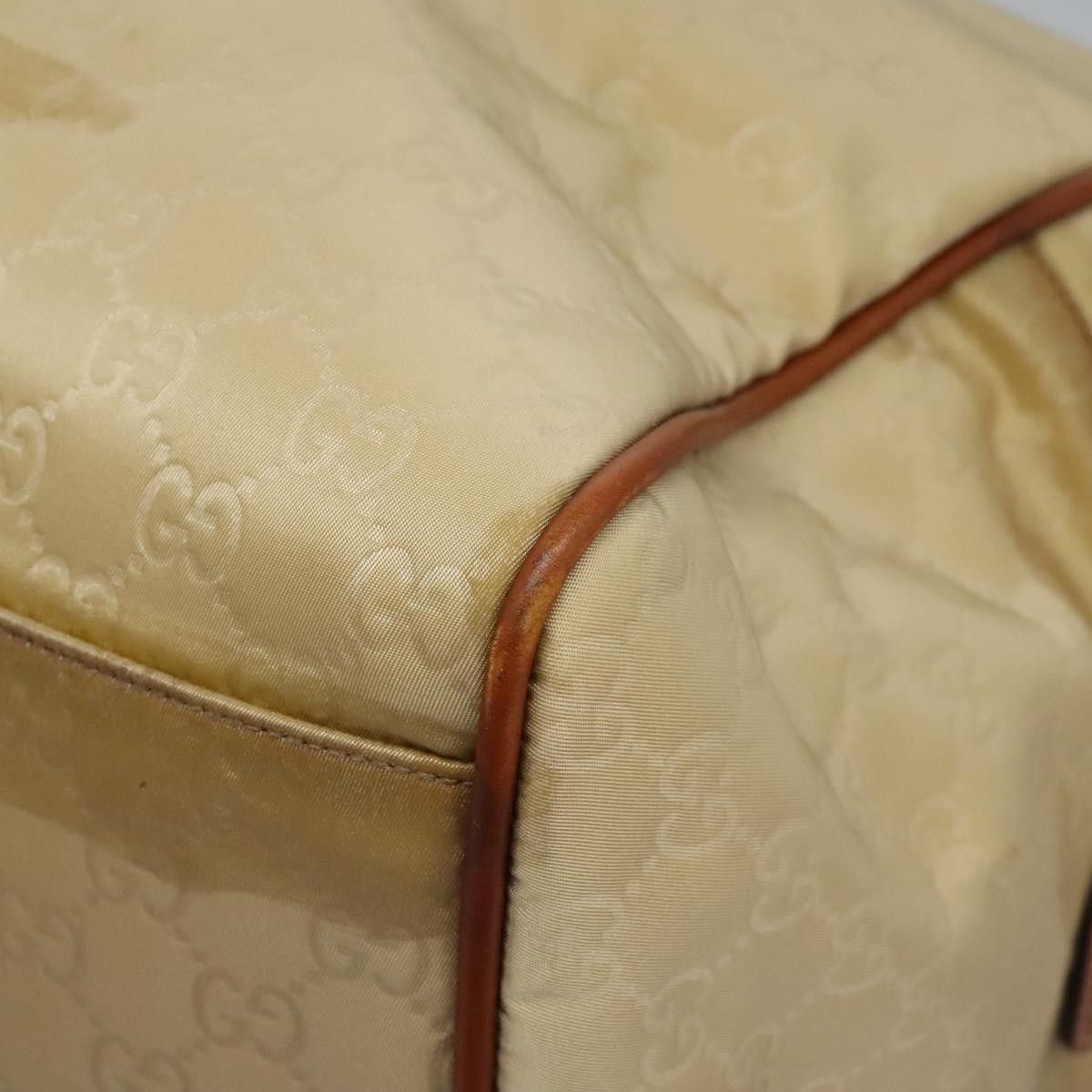 Gucci GUCCI GG Canvas Boston Bag Nylon Beige Size ONE SIZE - 13 Thumbnail