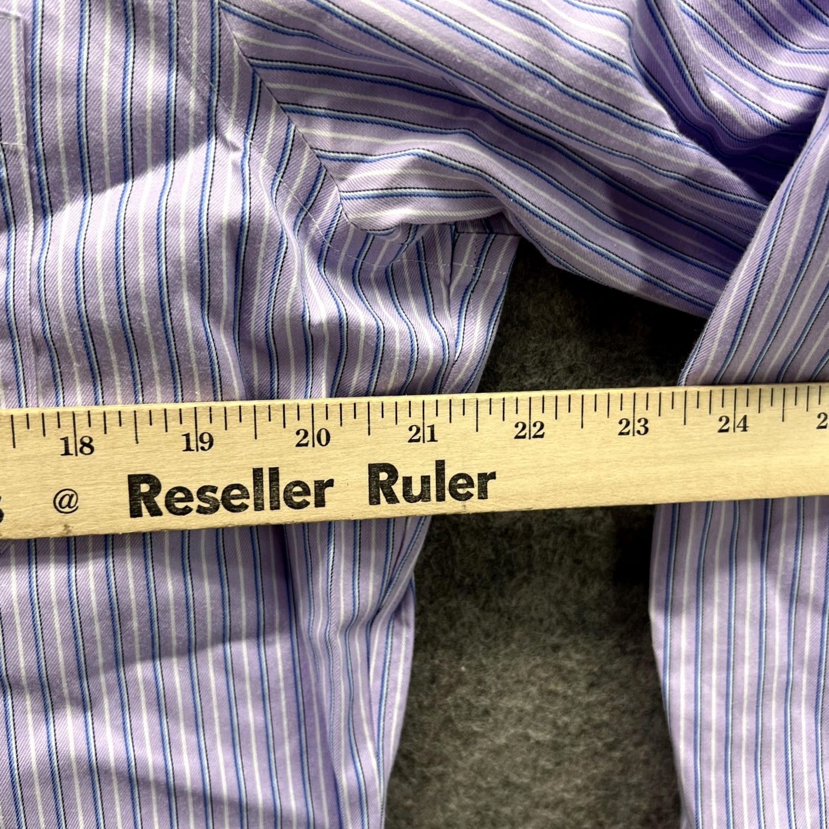 Brooks Brothers Brooks Brothers Shirt Men 15.5 33 Adult Purple Striped Button-Down Regent Button-Up Long Sleeve N/A Size US L / EU 52-54 / 3 - 6 Thumbnail