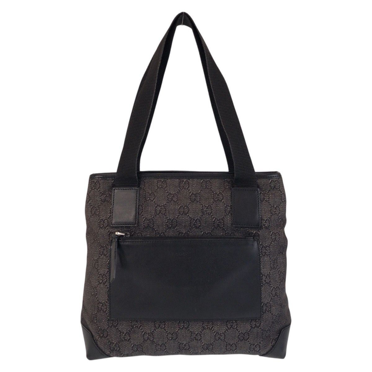 Gucci Gucci GG Canvas/leather 2Way Tote Bag 28893 Canvas Shoulder Bag 28893 in Black, Women's