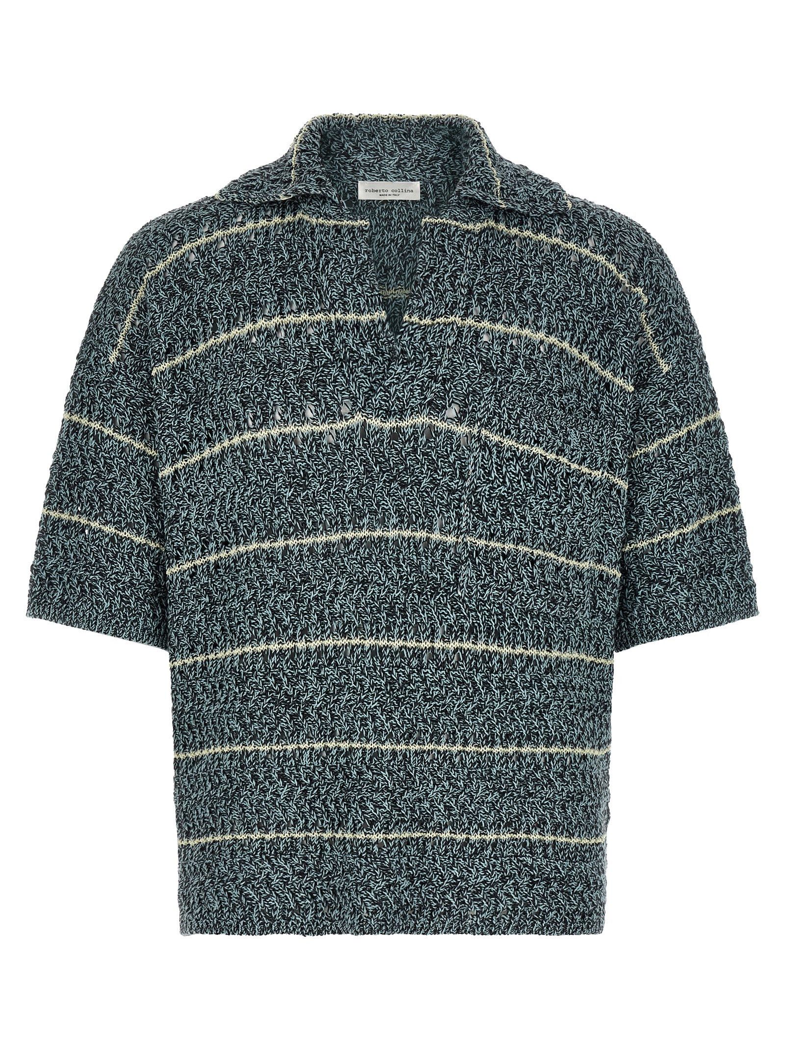 Roberto Collina 'Mouliné' Polo Shirt Size US M / EU 48-50 / 2 - 1 Thumbnail