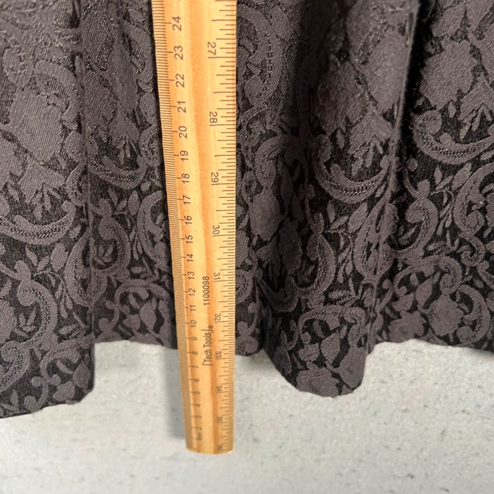 Vintage Kensie Womens Dress Jacquard Black Beaded Collar Cap Sleeves Party Cocktail A-Line Lined Polyester M Size M / US 6-8 / IT 42-44 - 6 Thumbnail