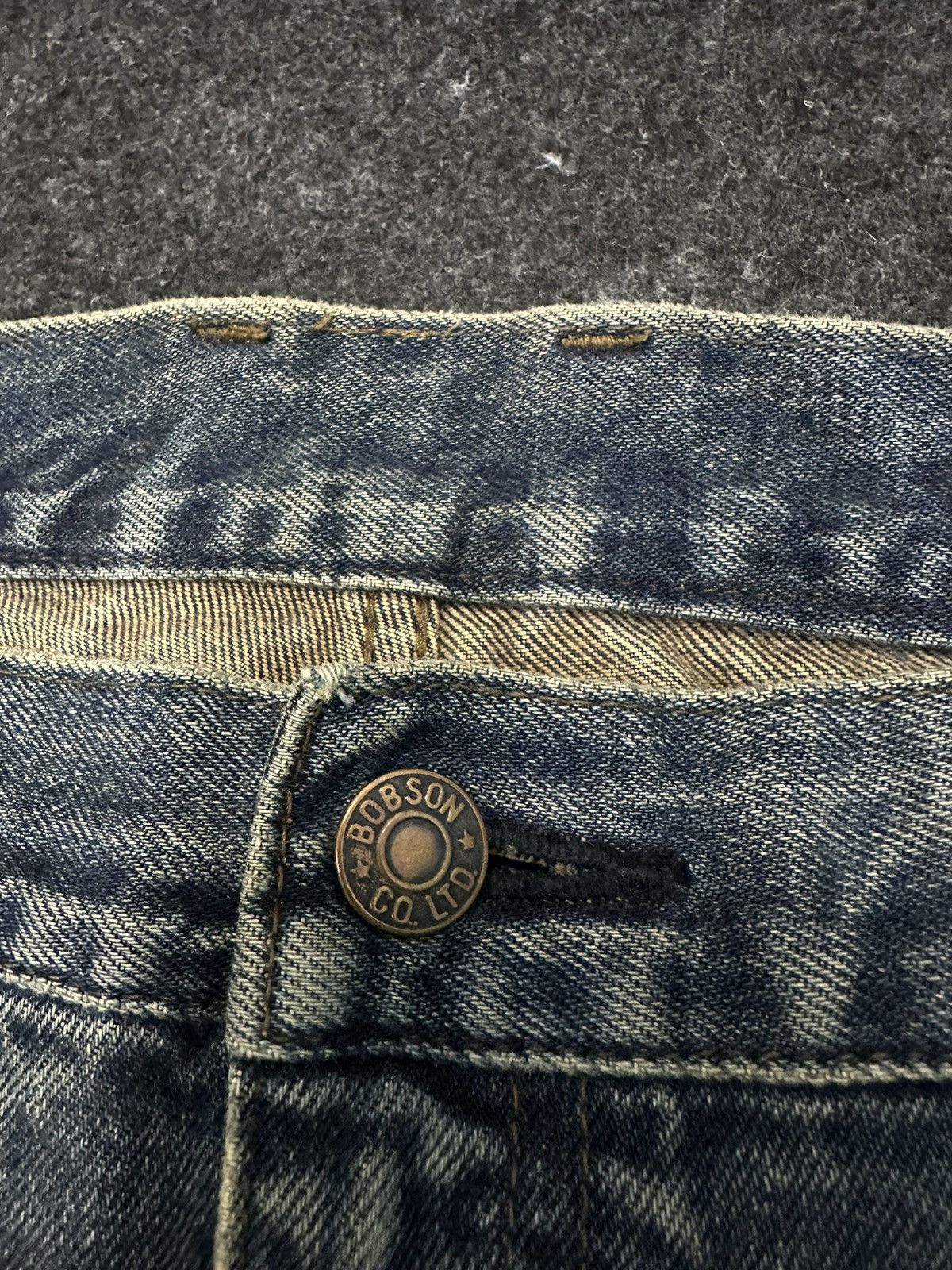 Vintage 90s Bobson Chesskin Faded Washed Denim Size 36 F40 Size US 36 / EU 52 - 9 Thumbnail