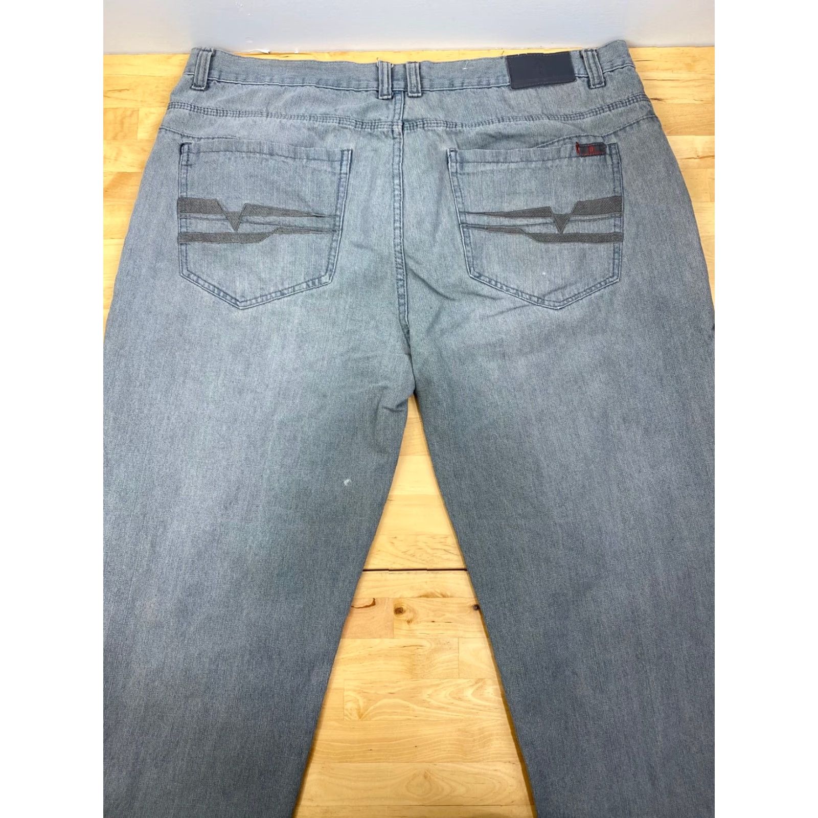 Vintage Swiss Cross Jeans Men 46 Regular Cotton Blend Gray 32 In Distress 3145 Size US 30 / EU 46 - 3 Thumbnail