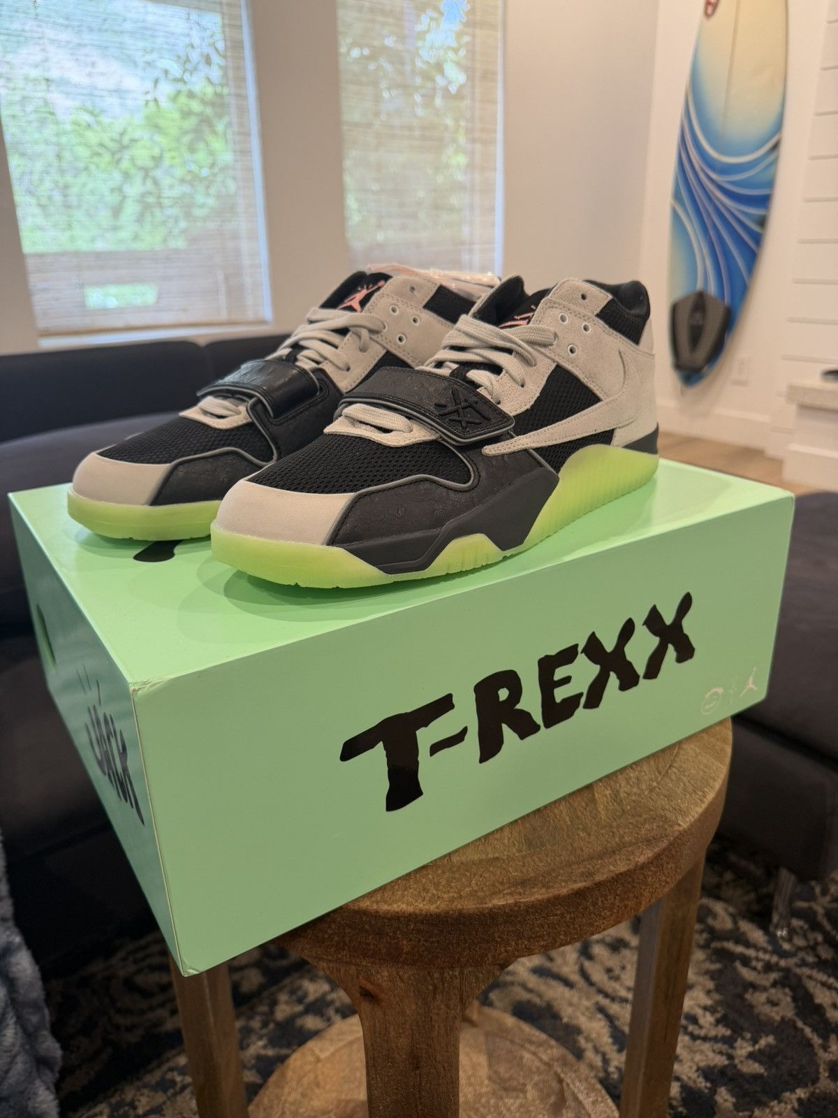 Nike × Travis Scott Cactus Jack 1 T-REXX Size US 12.5 / EU 45-46 - 7 Thumbnail
