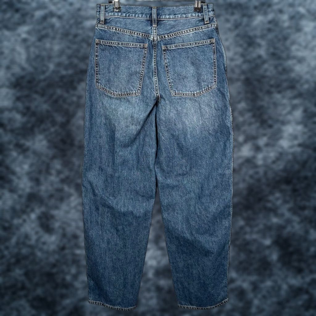 Uniqlo Uniqlo U Womens Jeans 27 x 32 High-Waisted Straight-Leg 100% Cotton Blue Denim Size 27" / US 4 / IT 40 - 1 Thumbnail