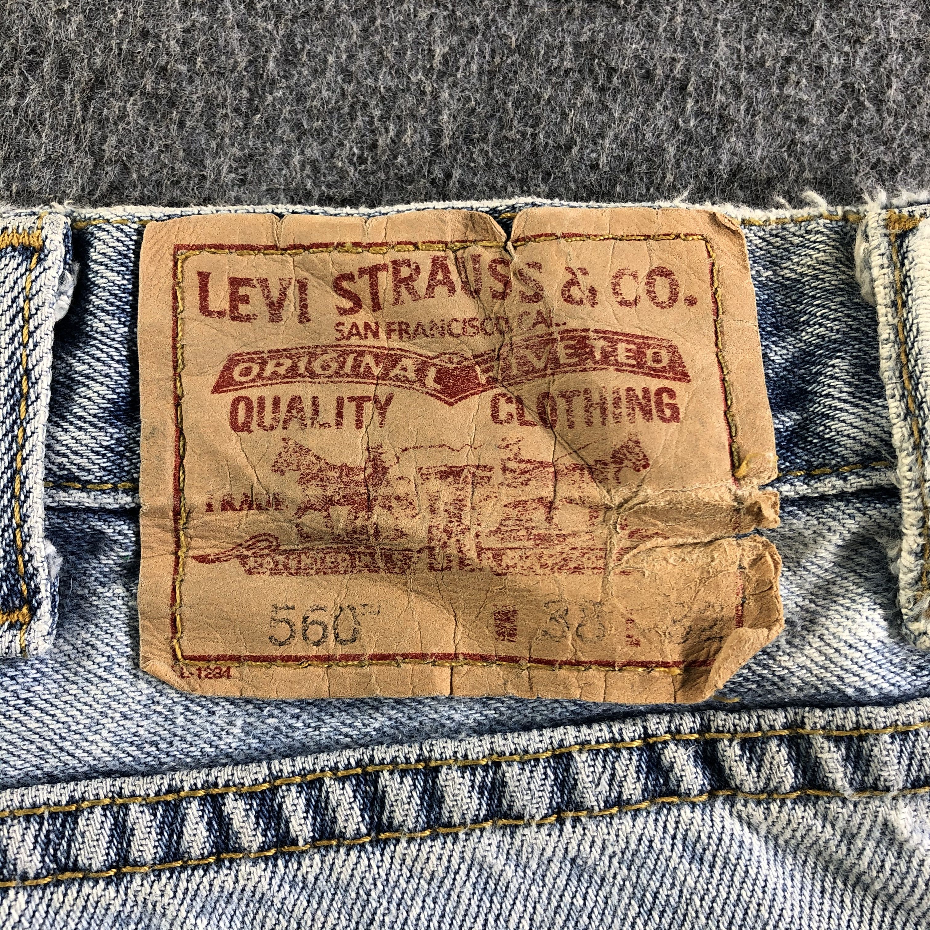 Levi's Vintage Light Wash Levis 560 Jeans-J4314 Size US 38 / EU 54 - 5 Thumbnail
