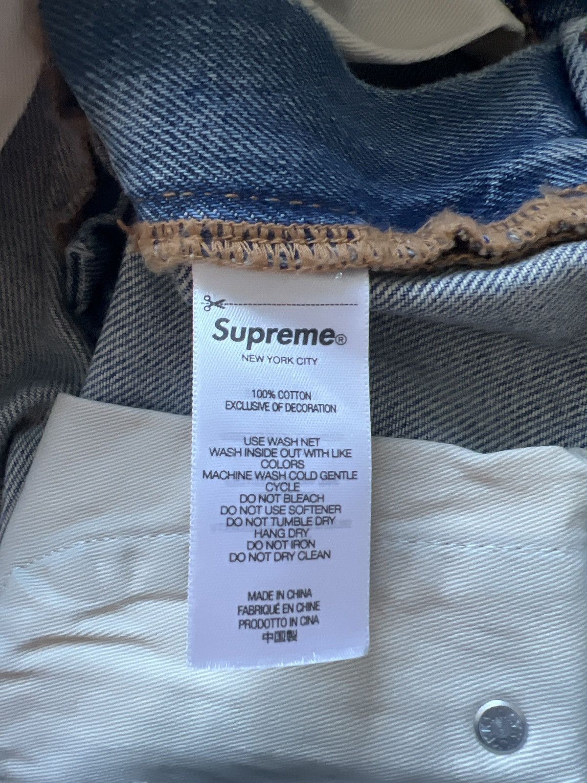 パンツ Supreme Double Knee Painter Pant Blue 30 Supreme Worn Double Knee Painter Pant (SS25) - $318