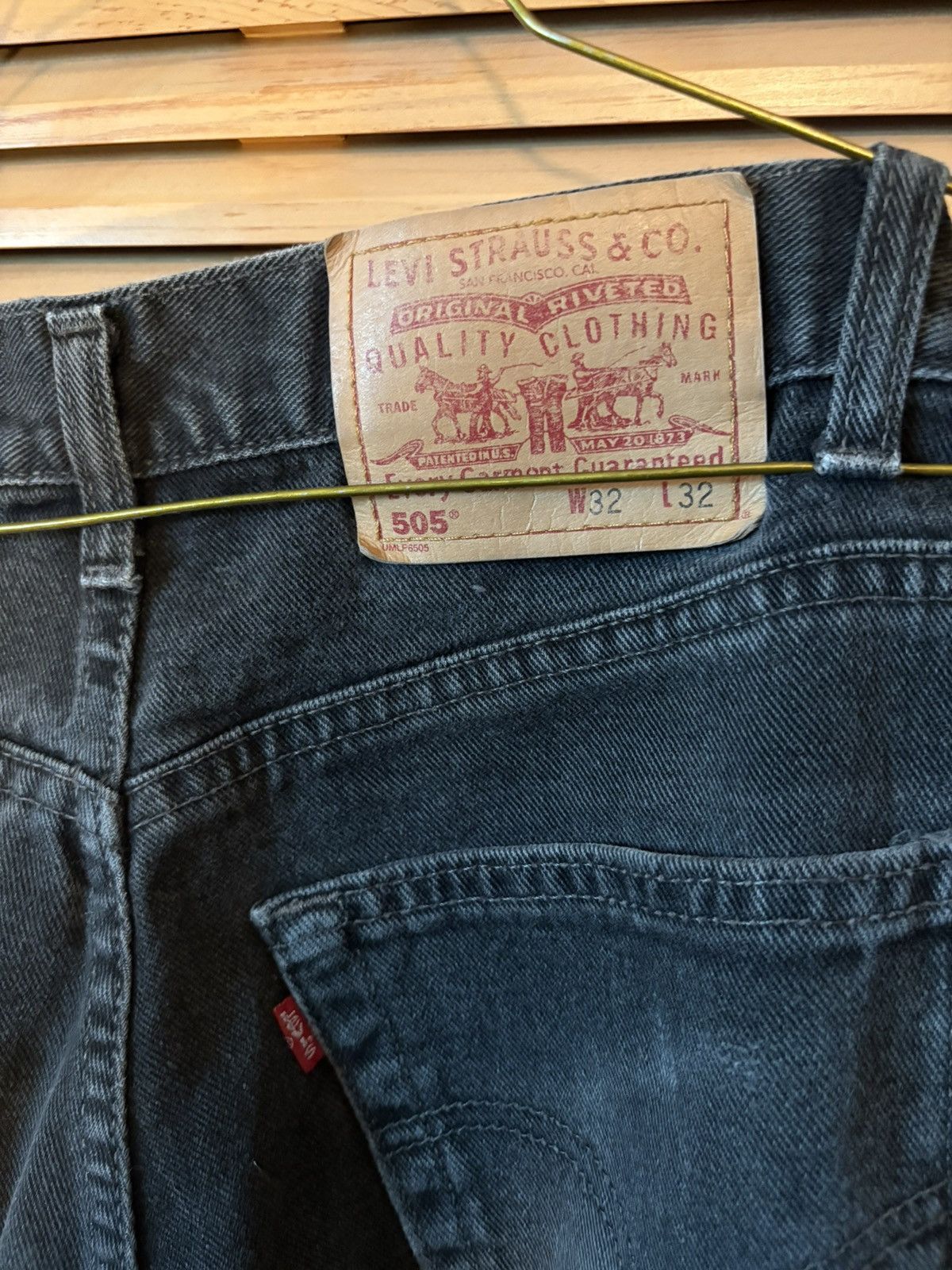 Levi's × Vintage Levi's Black Jeans Size US 32 / EU 48 - 3 Thumbnail