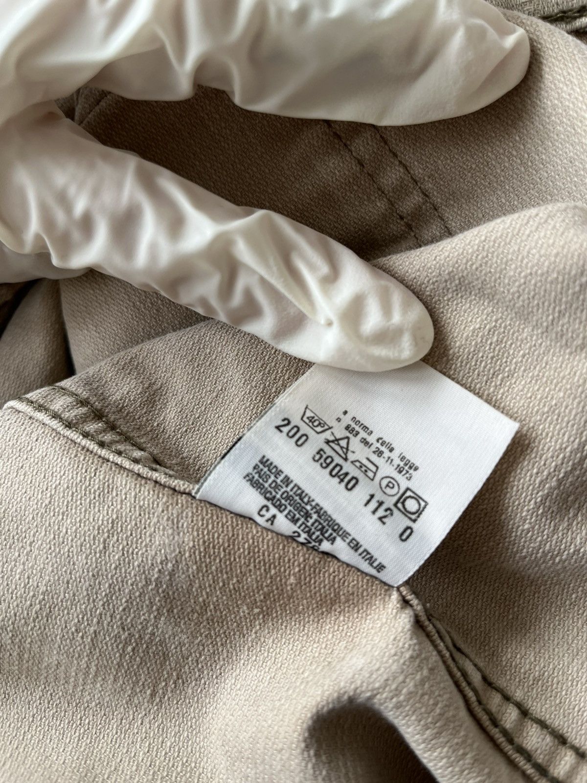 Helmut Lang Helmut Lang 1996 beige denim Size US S / EU 44-46 / 1 - 10 Thumbnail