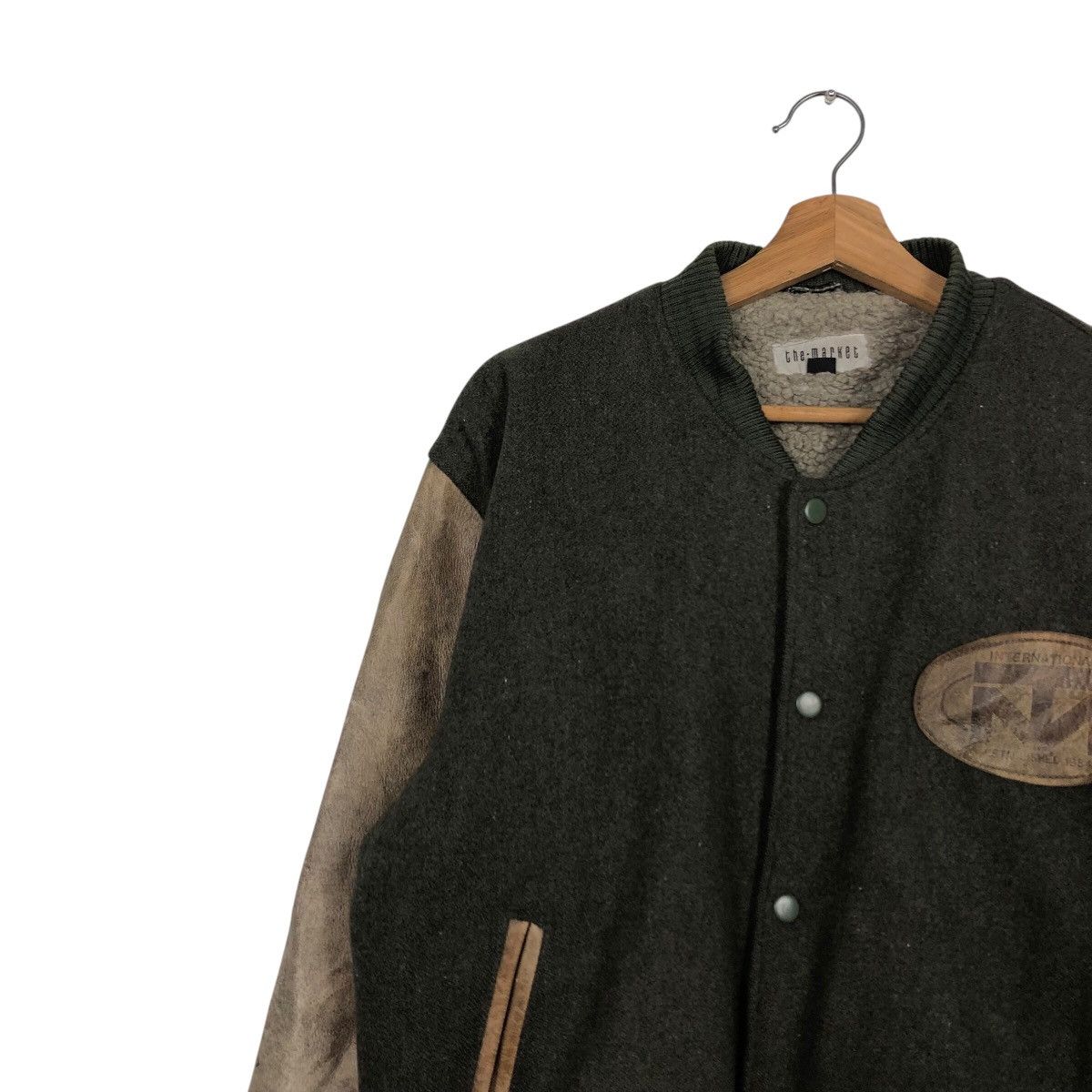 Japanese Brand 📌Vintage Leather Bomber Jacket The Market Issey Miyake Size US L / EU 52-54 / 3 - 8 Thumbnail