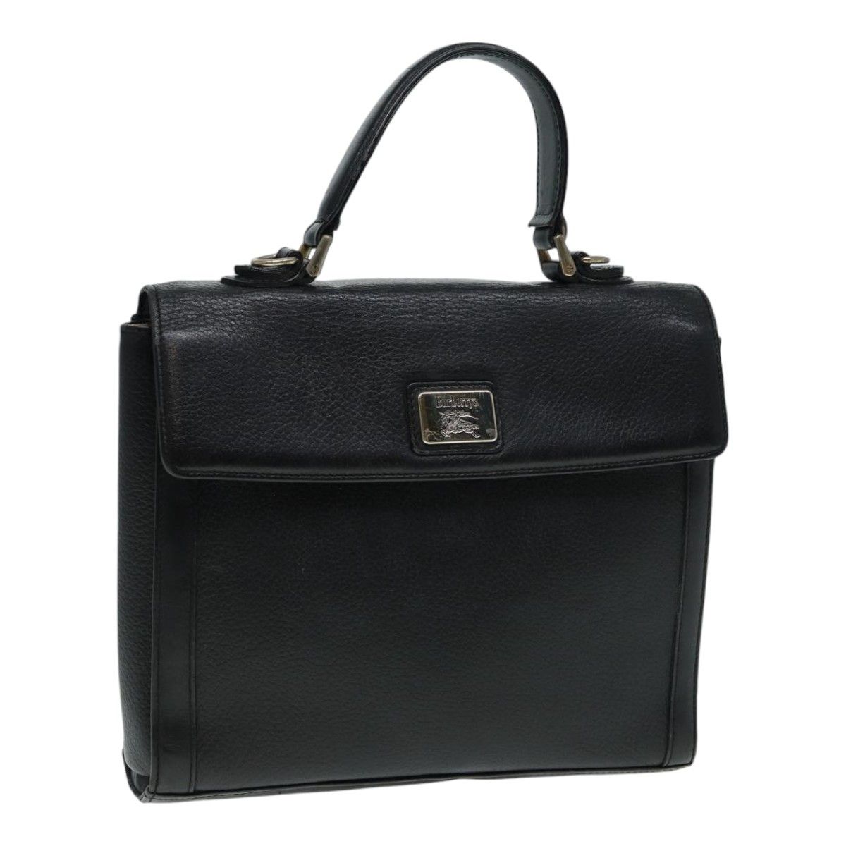Burberry - Black Leather Handbag (Pre-Owned) Size ONE SIZE - 1 Thumbnail