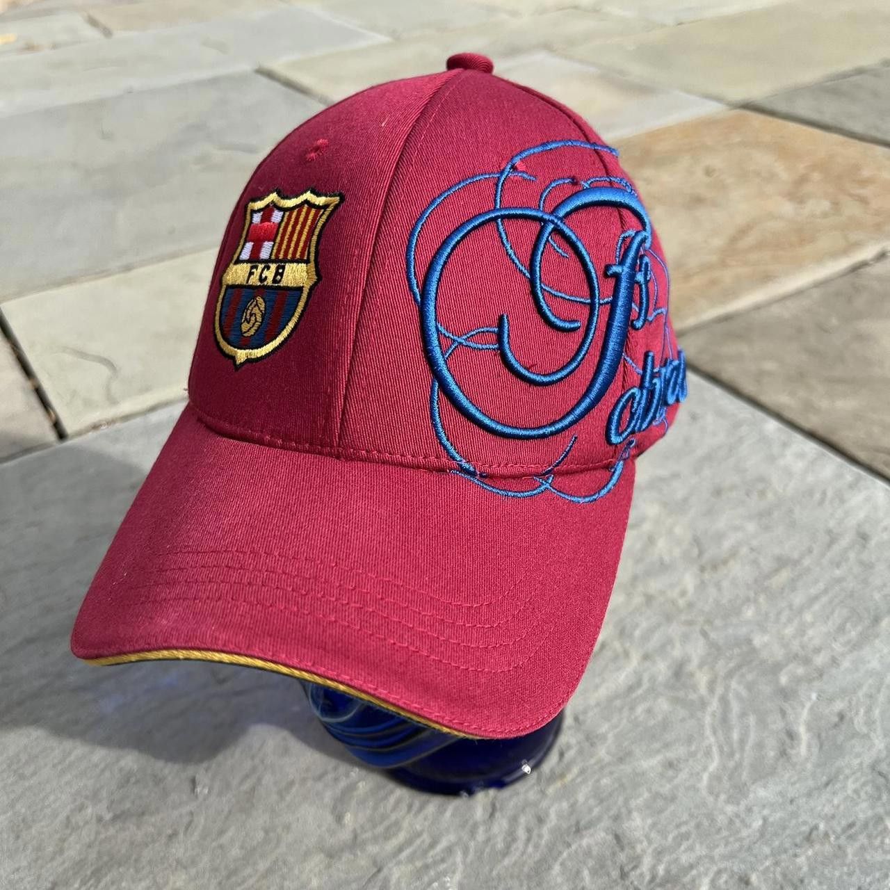 Other FCB Football Club Barcelona Dark Red Flexfit Hat Size ONE SIZE - 3 Thumbnail