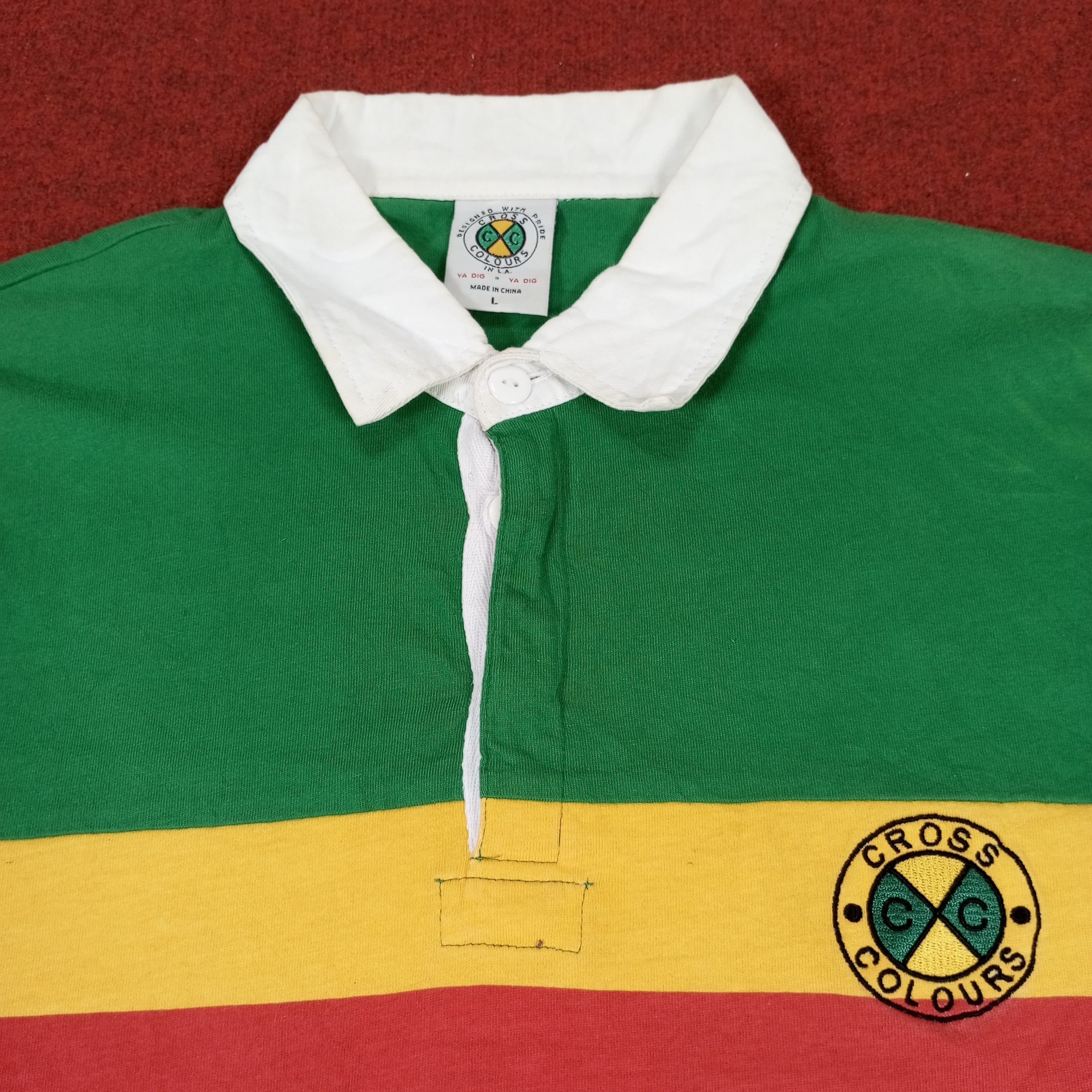 Cross Colours × Vintage Cross Colour Nice Design Fashion Style Long Sleeve Polos Size US L / EU 52-54 / 3 - 2 Thumbnail