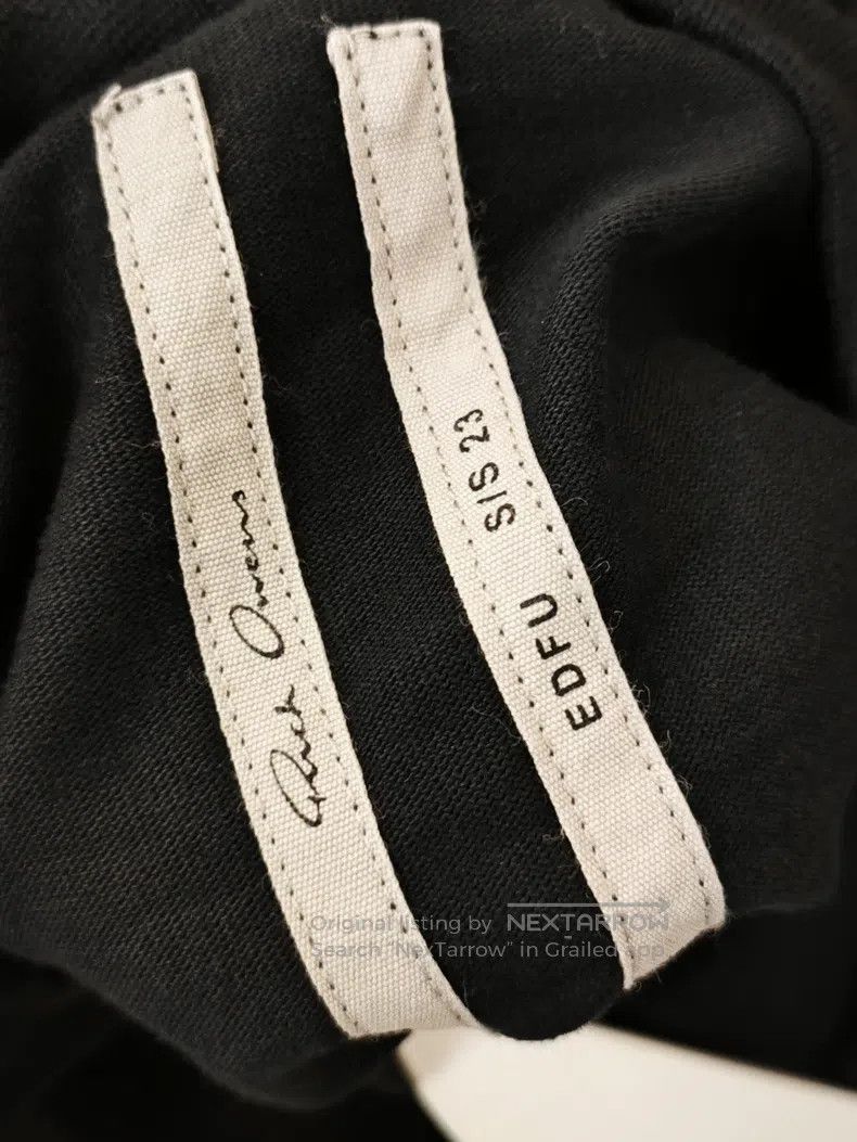 Rick Owens Rick Owens Main line black rolled short sleeve Size US S / EU 44-46 / 1 - 3 Thumbnail