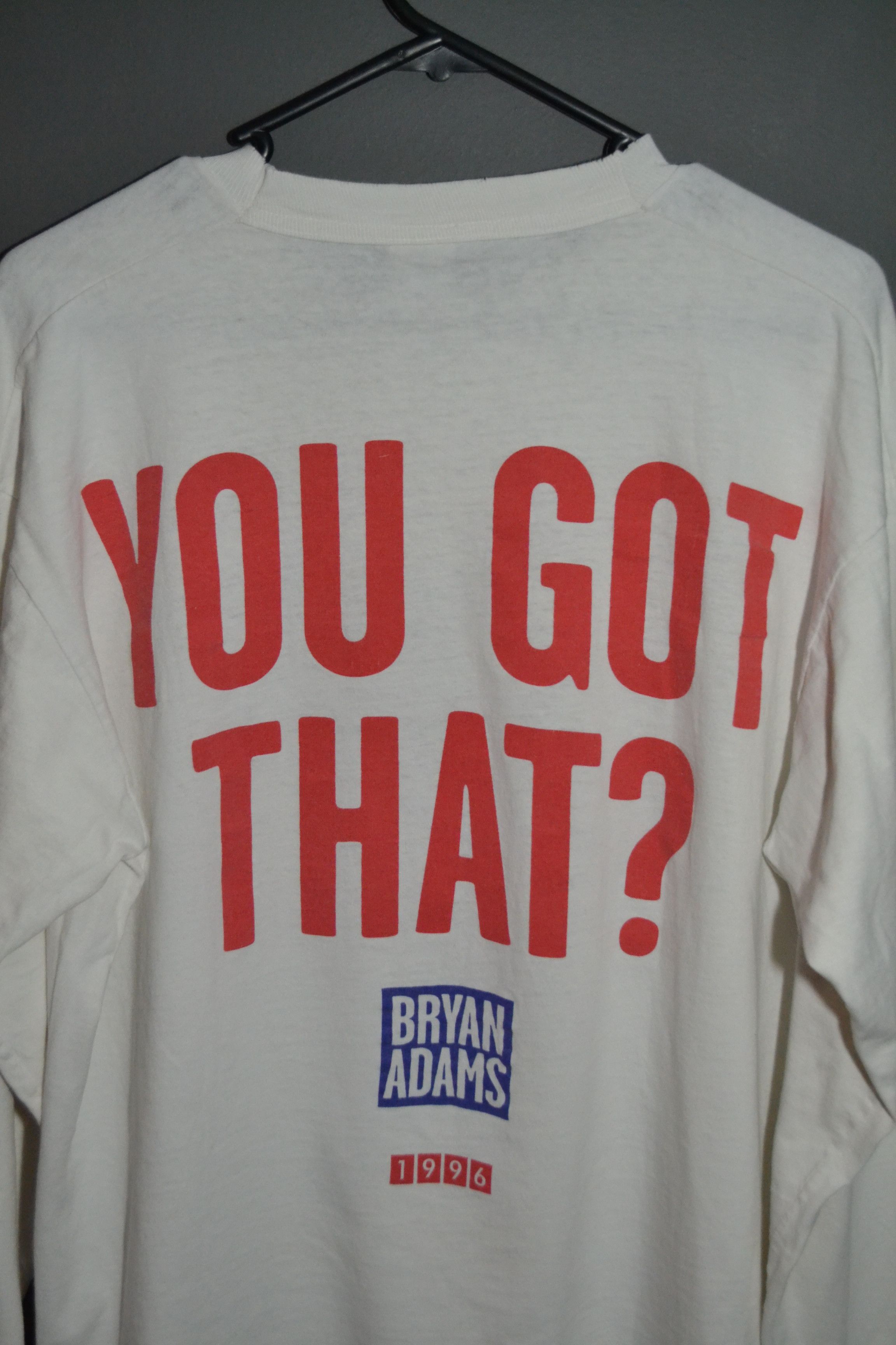 Band Tees Bryan Adams 1996 You Got That? Loud As Ever Vintage XL Size US XL / EU 56 / 4 - 5 Thumbnail