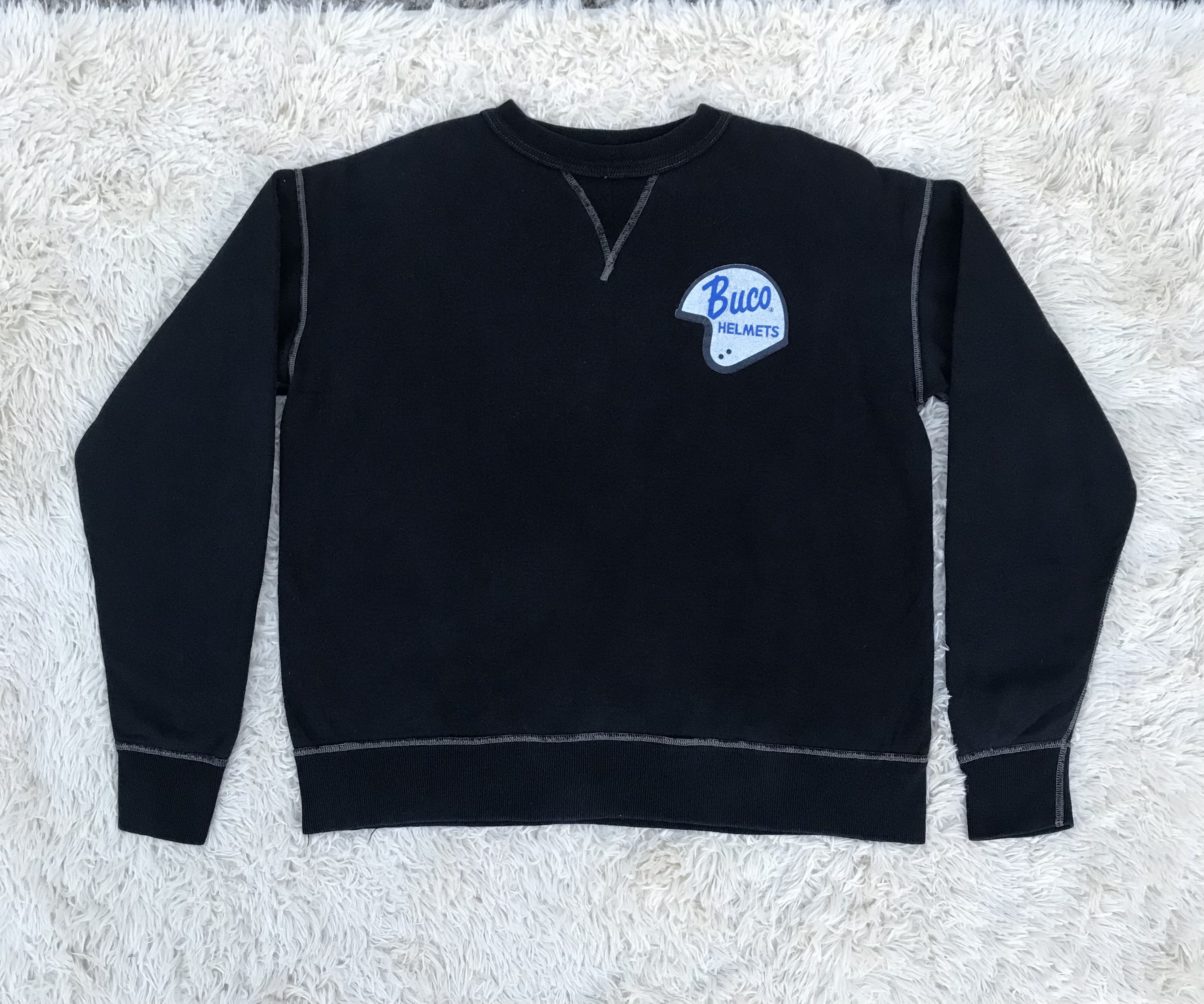 The Real McCoy's Vintage Buco Helmet By Real mccoys Loop Wheeler Crewneck Size US M / EU 48-50 / 2 - 2 Thumbnail