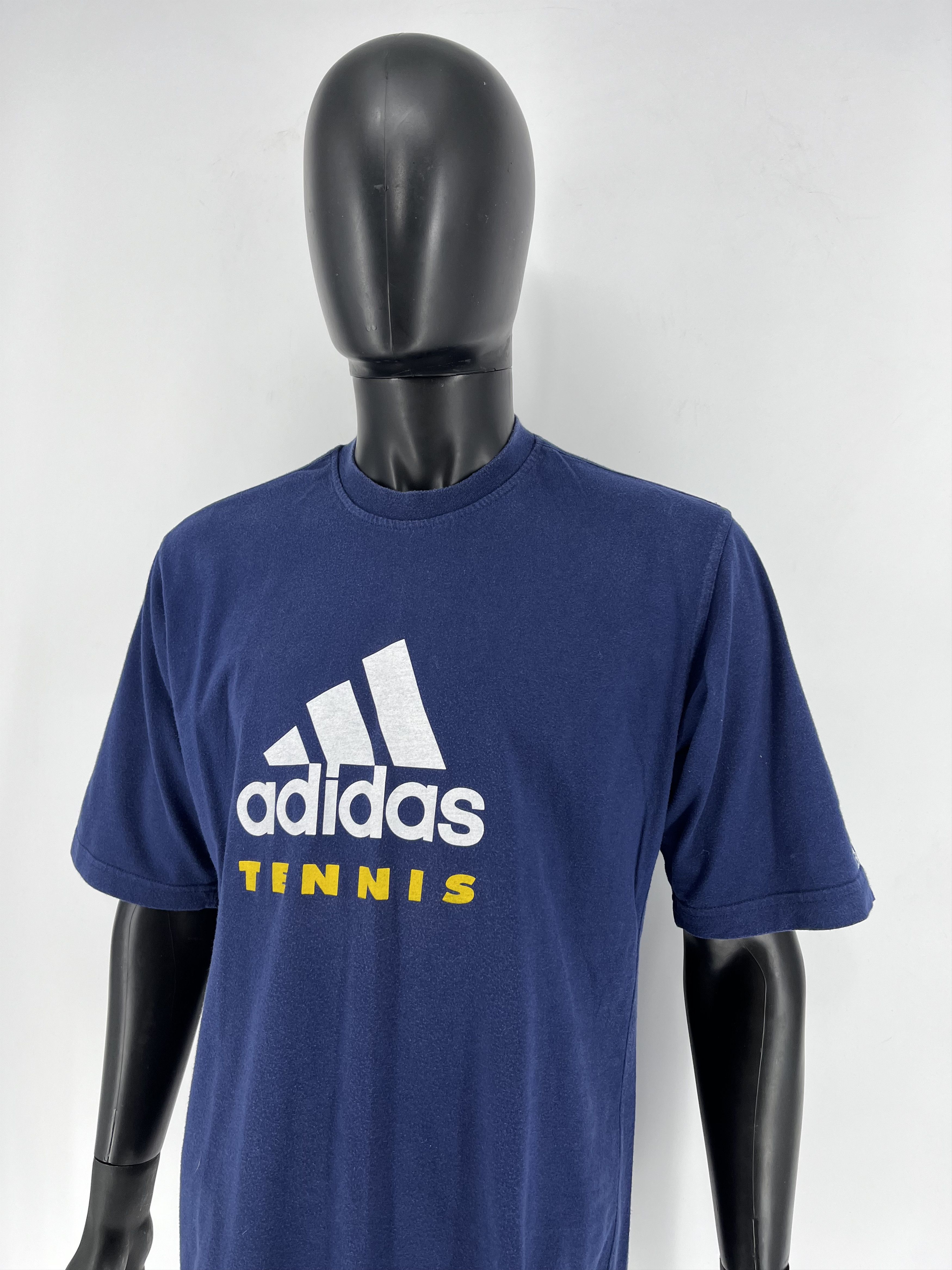 Adidas Vintage y2k 90s Adidas Tennis Tee Streetwear Hype Size US M / EU 48-50 / 2 - 9 Thumbnail