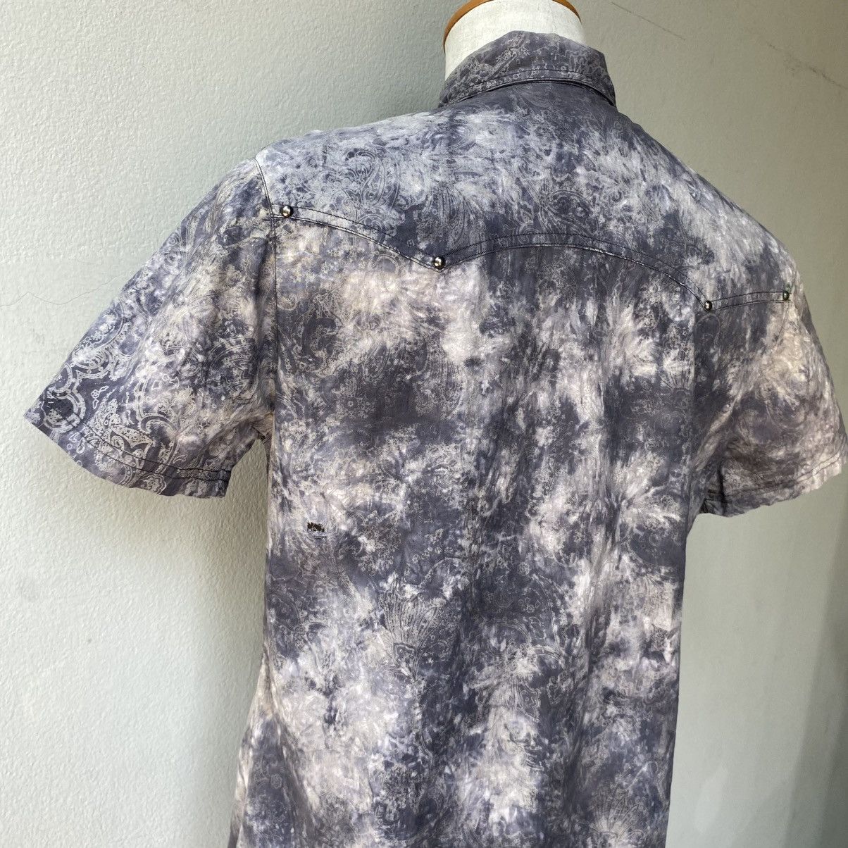 In The Attic In The Atti Men Y2K Short-Sleeve Tie-Dye Western Shirt Size US L / EU 52-54 / 3 - 24 Thumbnail