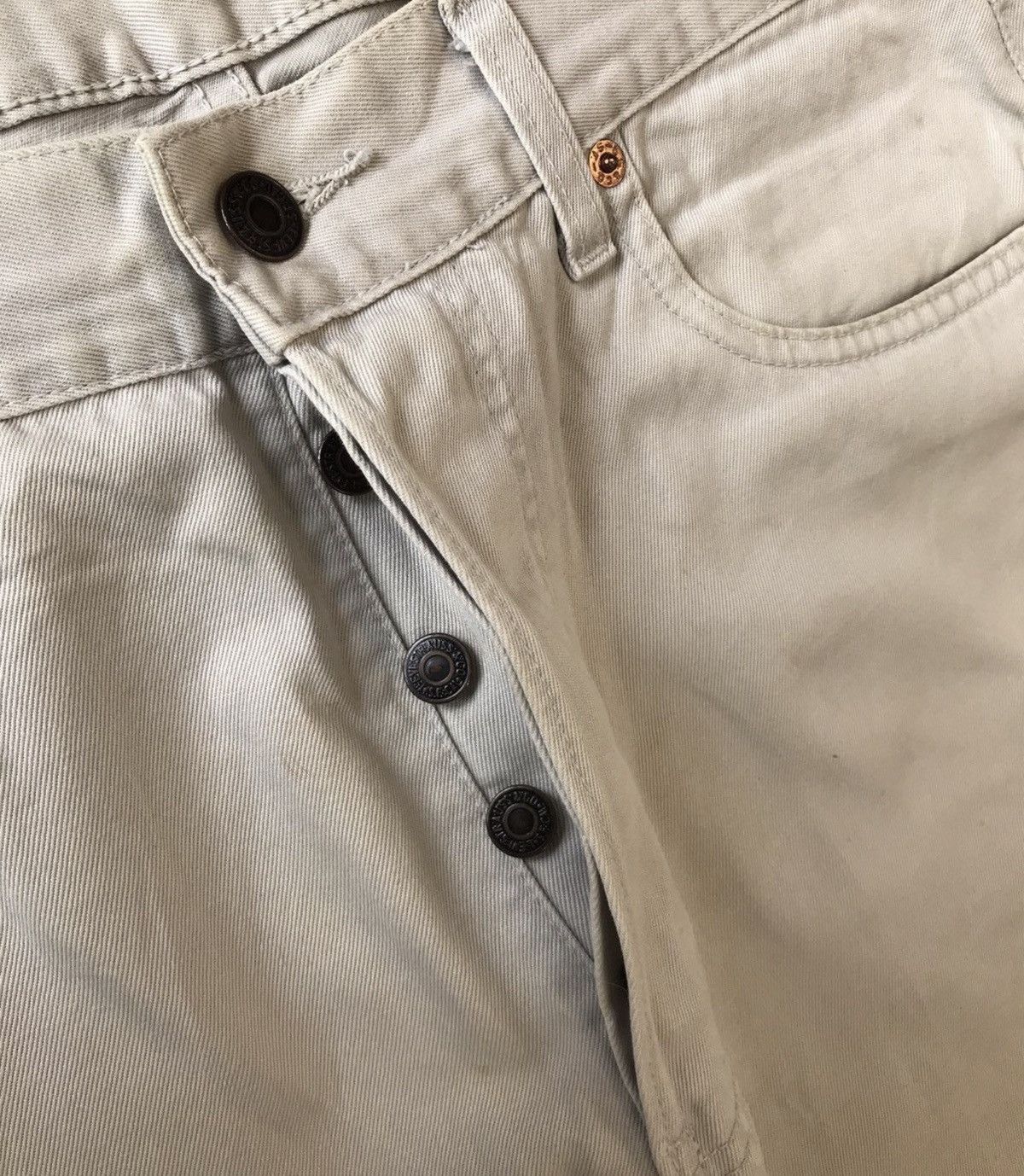 Levi's Vintage levis white tab off white denim Size US 32 / EU 48 - 4 Thumbnail