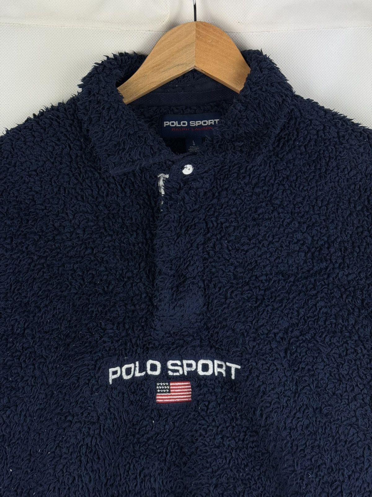 Polo Ralph Lauren Polo Sport Ralph Lauren Big Logo Fleece Sweatshirt Pullover Size US L / EU 52-54 / 3 - 6 Thumbnail
