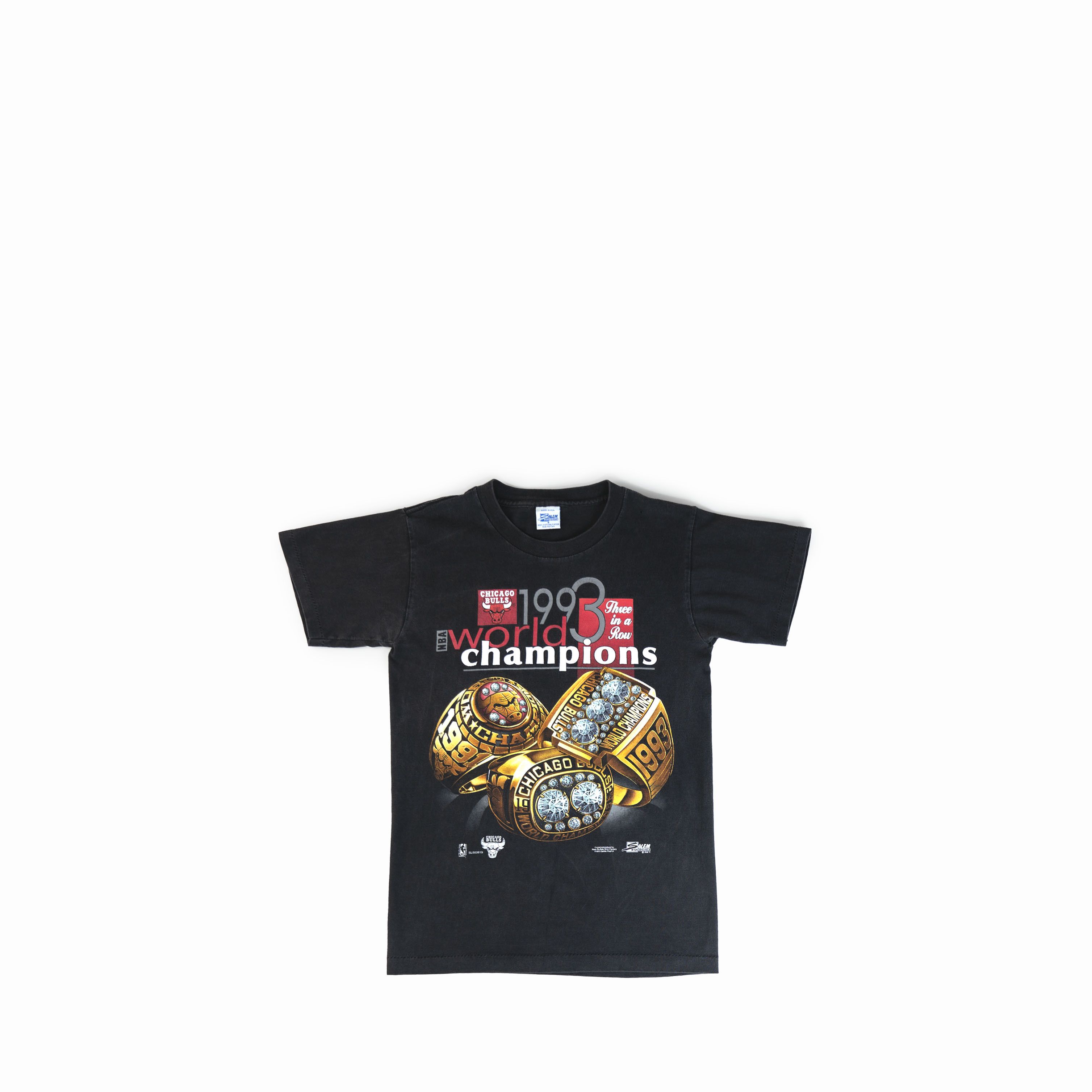 NBA Vintage 1993 Chicago Bulls World Champions Tee Shirt Size US S / EU 44-46 / 1 - 1 Thumbnail
