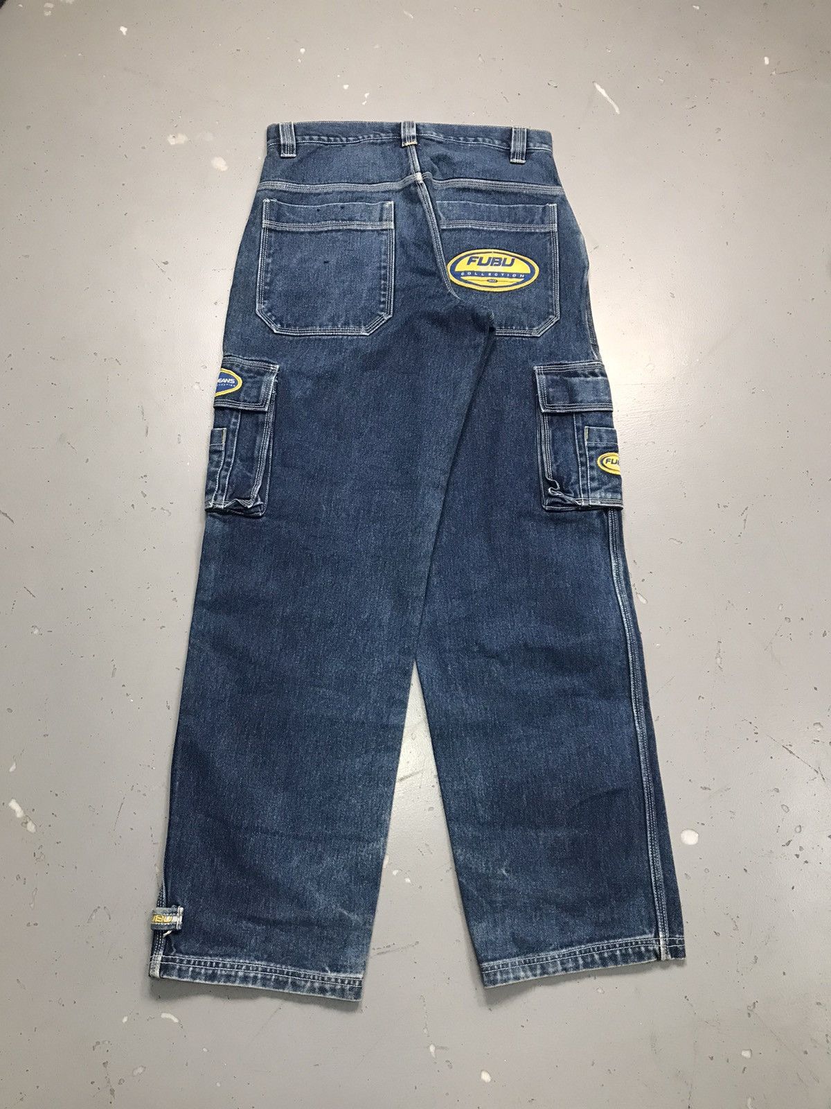 Fubu Vintage Fubu the collection patchwork cargo denim Size US 34 / EU 50 - 2 Thumbnail