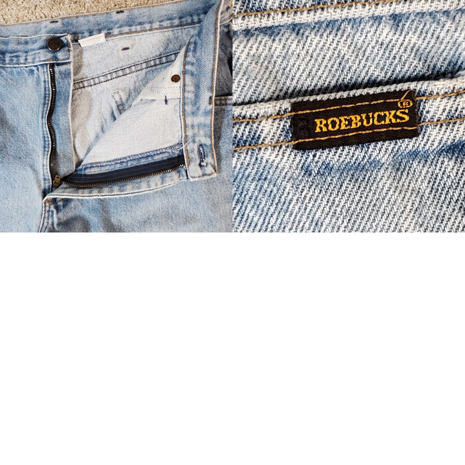 Vintage VINTAGE Roebucks Jeans Men’s 36x29 Denim 5-Pocket Classic Straight Blue Cotton Roebuck & Co. Jeans Mens Regular 36 Blue 29in Inseam US Made Size US 36 / EU 52 - 8 Thumbnail