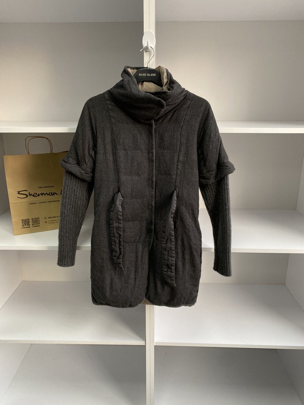 Brunello Cucinelli × Designer × Vintage Vintage Brunello Cucinelli women’s Cashmere Luxury Gray Coat Size M / US 6-8 / IT 42-44 - 1 Thumbnail