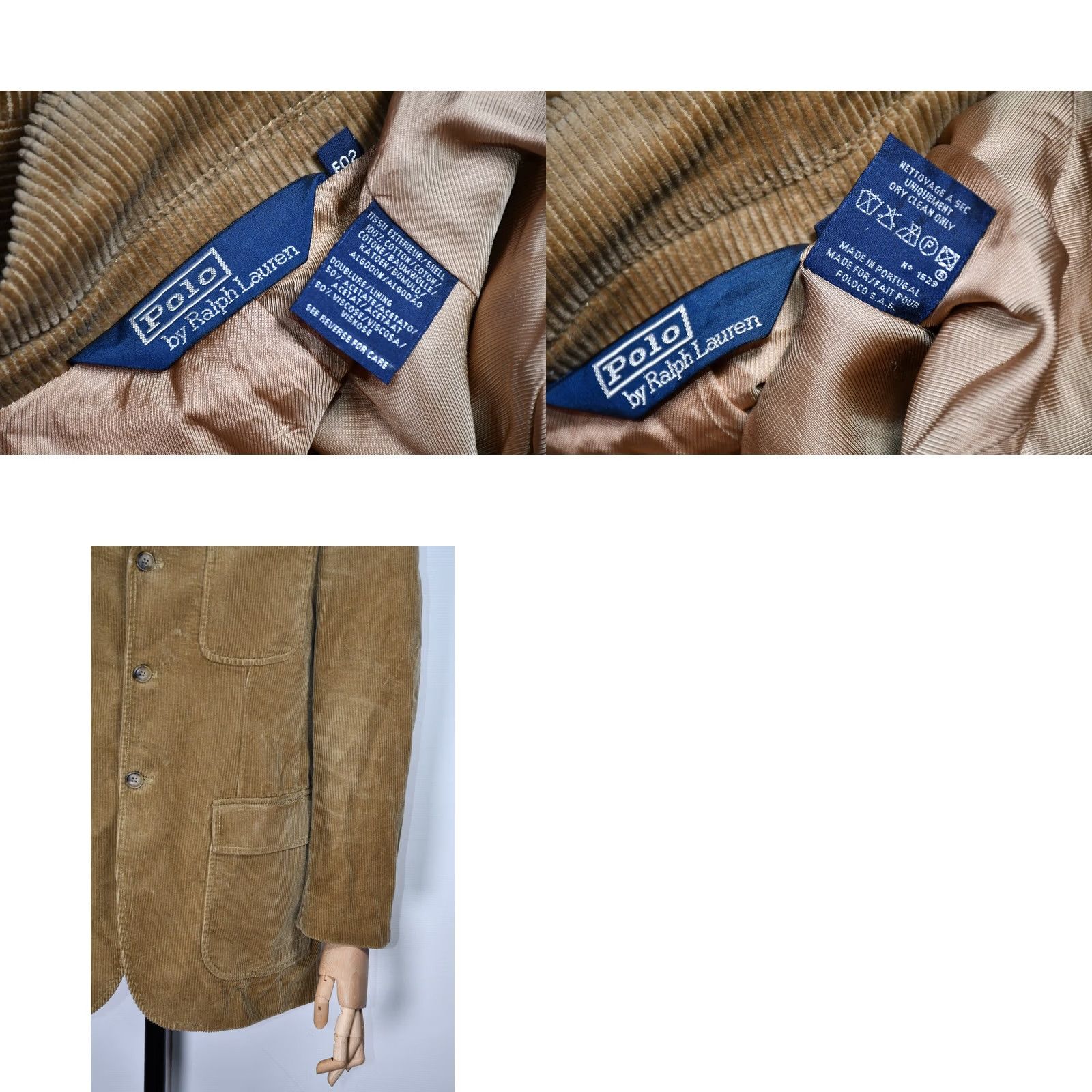 Polo Ralph Lauren Polo Ralph Lauren Blazer Shirt Adults S Brown Corduroy Sport Coat Jacket Size US S / EU 44-46 / 1 - 8 Thumbnail