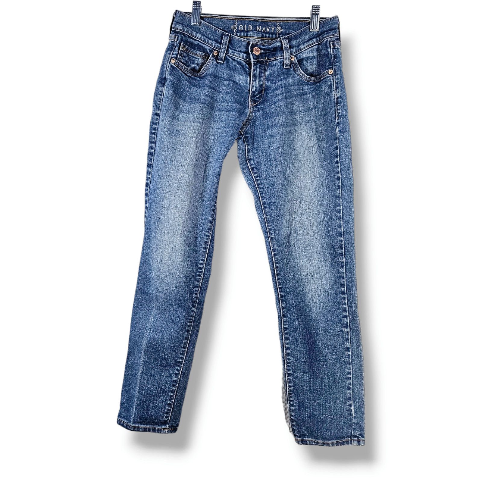 Old Navy EUC Old Navy Distressed Boyfriend Skinny Jeans Sz. 0 Regular Size 25" / US 0 / IT 36 - 2 Thumbnail
