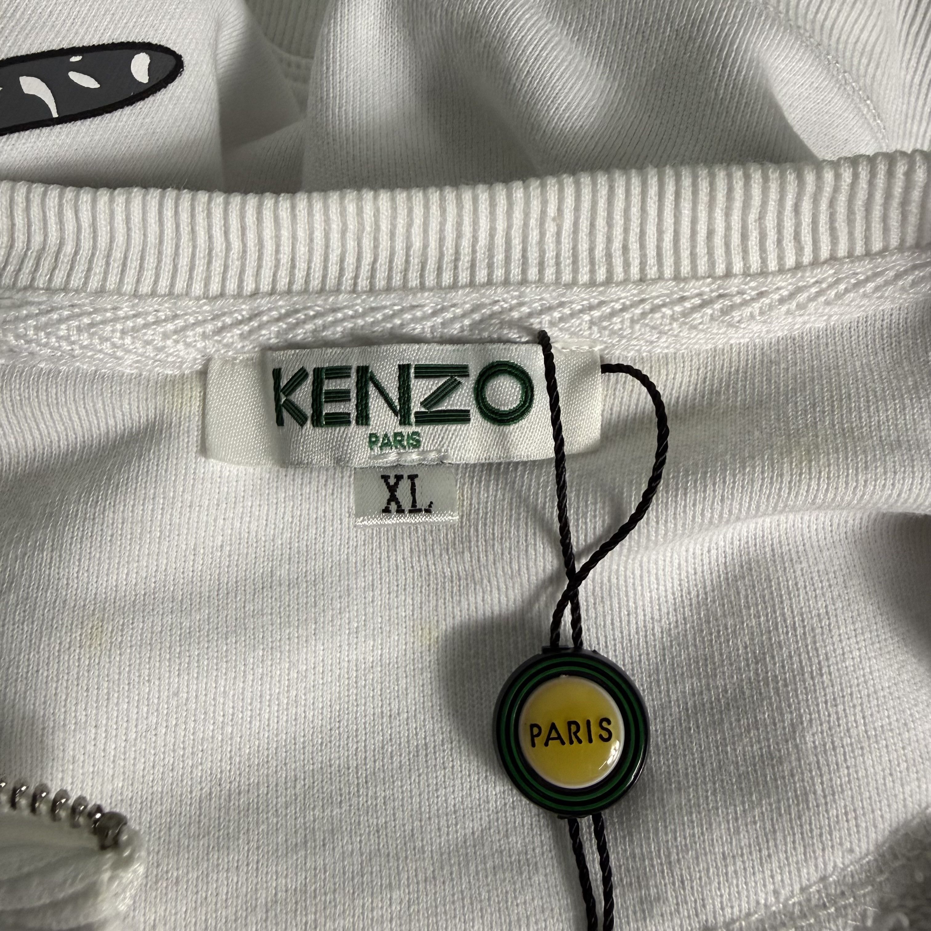 Kenzo 🔥RARE🔥Kenzo Paris Tiger Logo Embroidery Sweatshirt Size US XL / EU 56 / 4 - 8 Thumbnail
