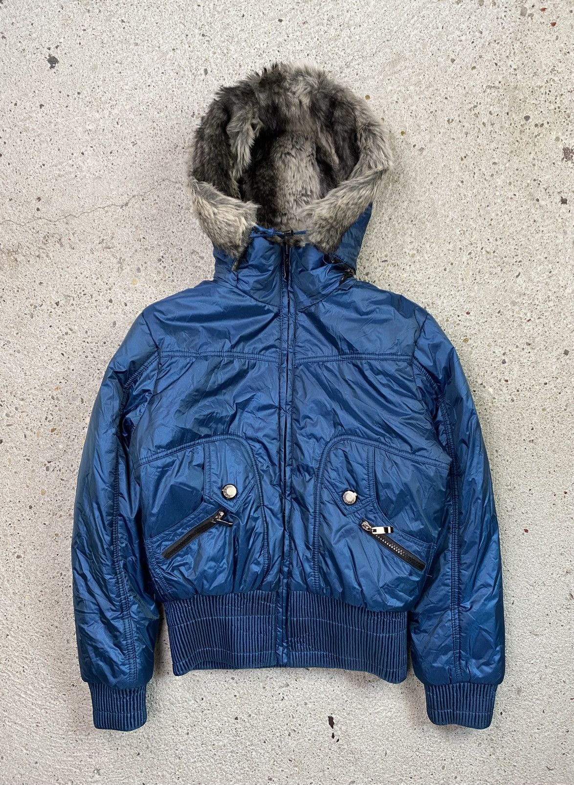 Japanese Brand Japan style bomber jacket faux fur hood vintage y2k Size S / US 4 / IT 40 - 1 Thumbnail