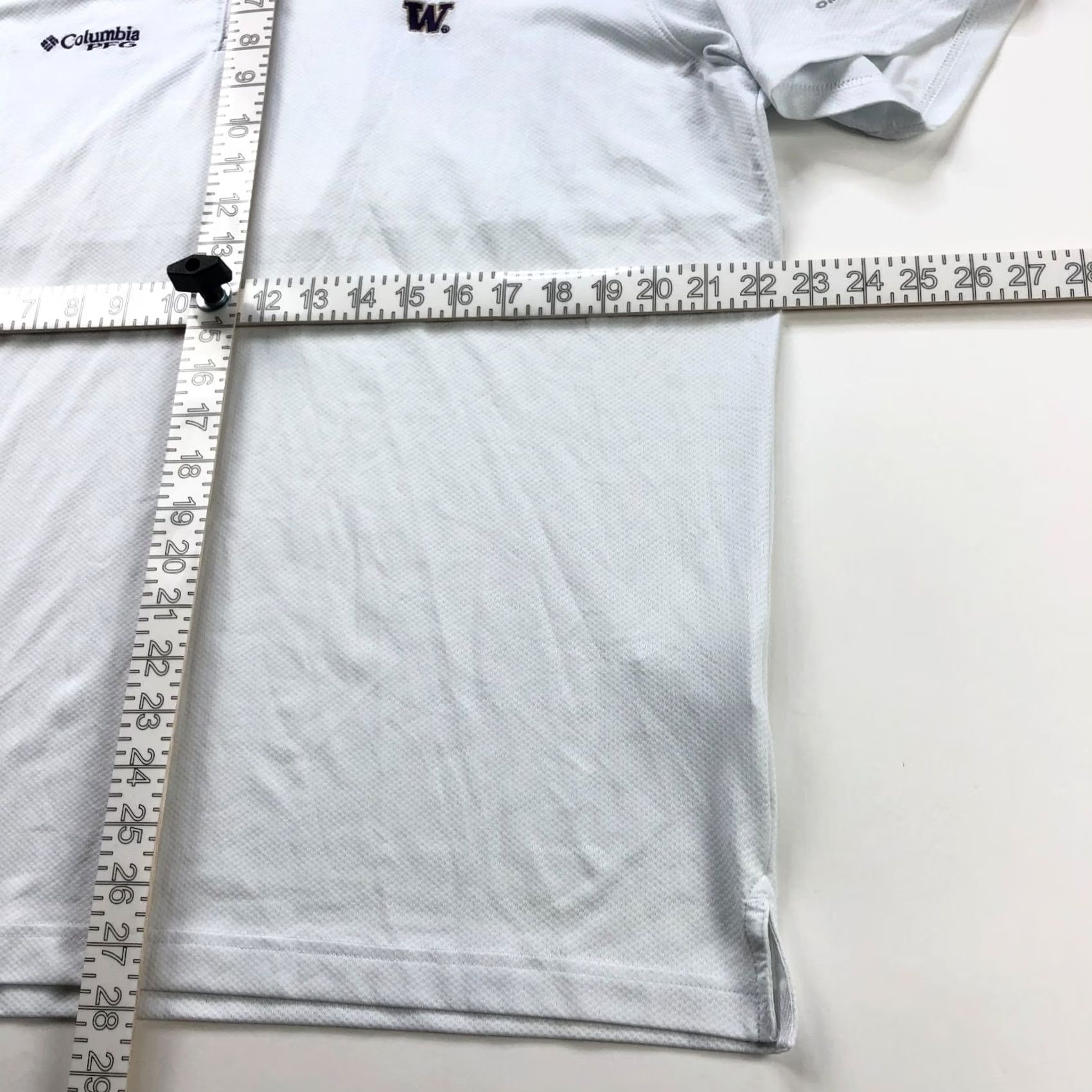 Vintage Columbia PFG Omni Shade LG Vented Short Sleeve Polo Shirt Washington University Size US L / EU 52-54 / 3 - 5 Thumbnail