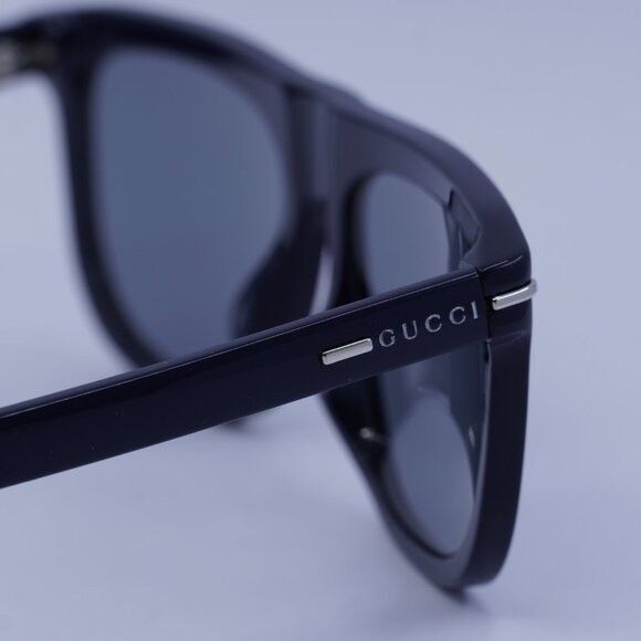 Gucci Gucci GG1726S 003 Sunglasses Blue Square Frame, Grey Lenses Size ONE SIZE - 10 Thumbnail