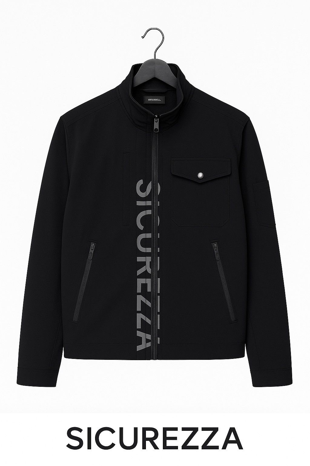 Japanese Brand Vintage Sicurezza Black Softshell Jacket Japanese Techwear Size US S / EU 44-46 / 1 - 1 Thumbnail