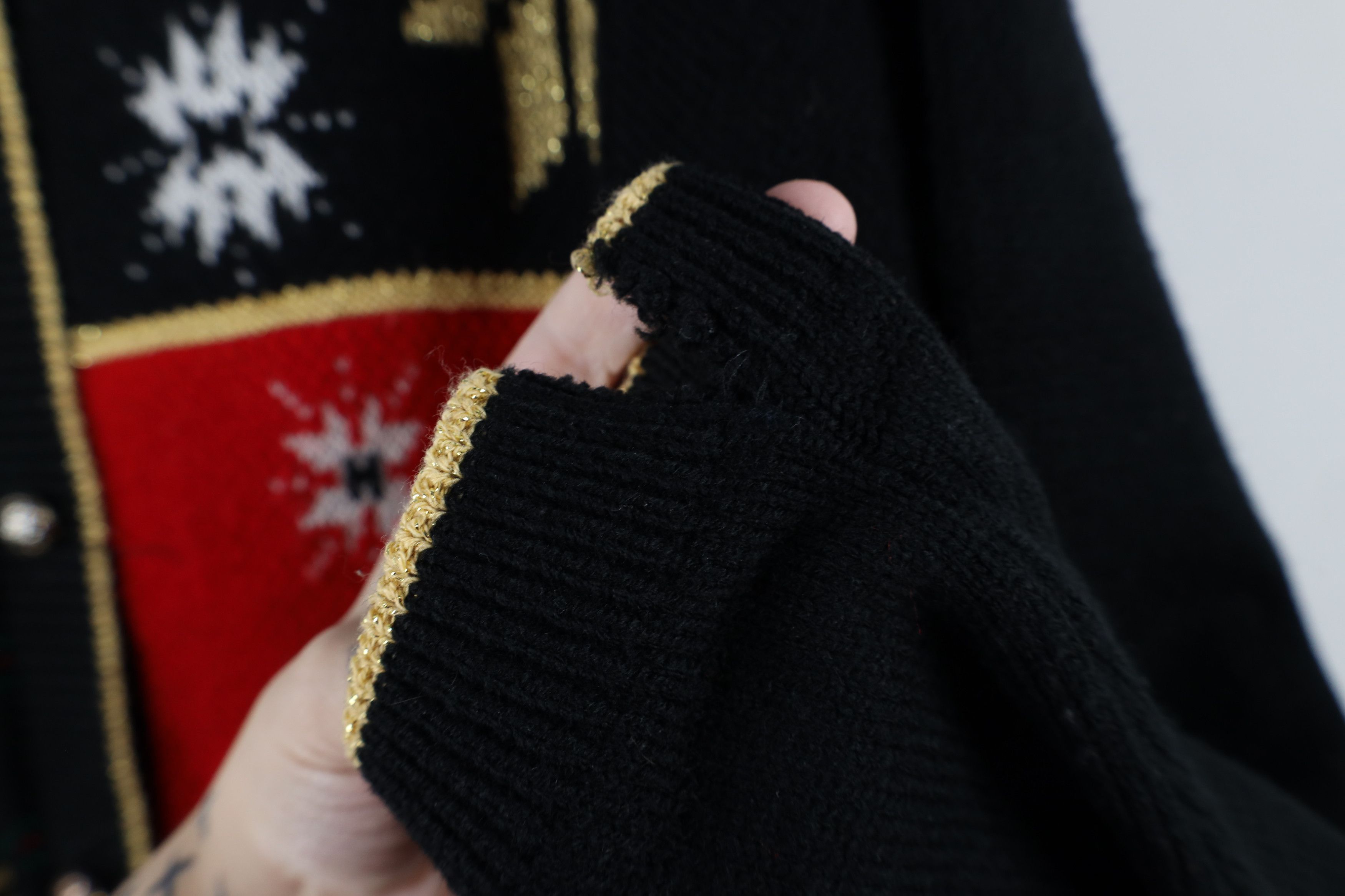 Vintage Vintage 90s Streetwear Christmas Knit Cardigan Sweater USA Size M / US 6-8 / IT 42-44 - 10 Thumbnail