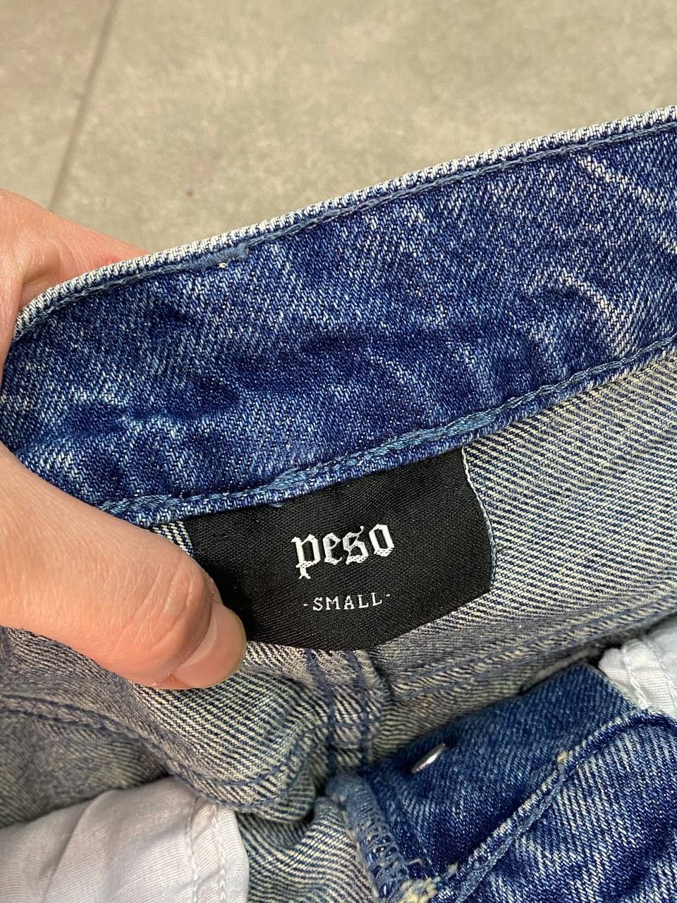 Peso Peso Embroidered Logo Baggy Denim Pants Size US 28 / EU 44 - 16 Thumbnail