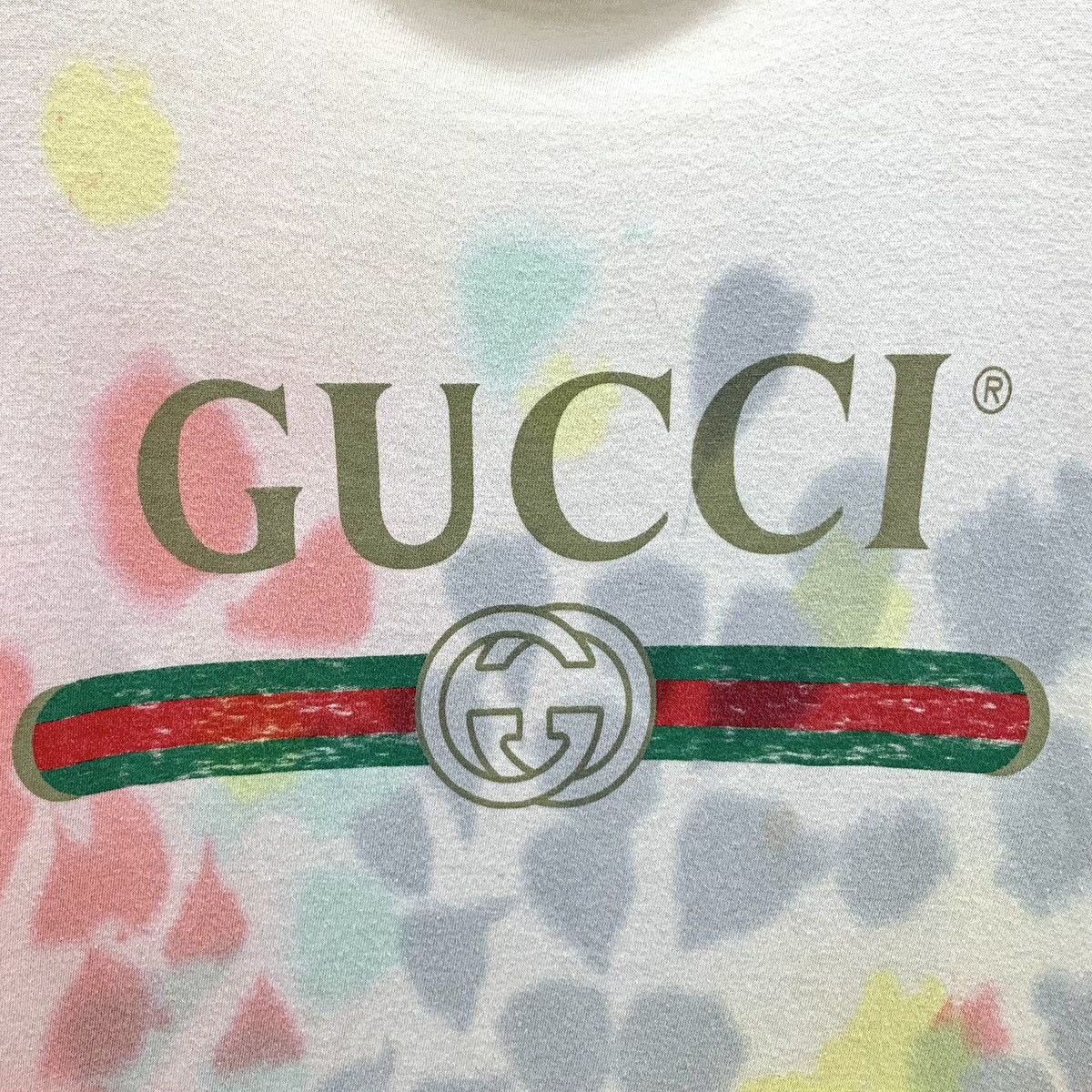 Gucci Gucci Colorful Tie-Dye Logo Print Short Sleeve T-Shirt K26WX Size US S / EU 44-46 / 1 - 5 Thumbnail