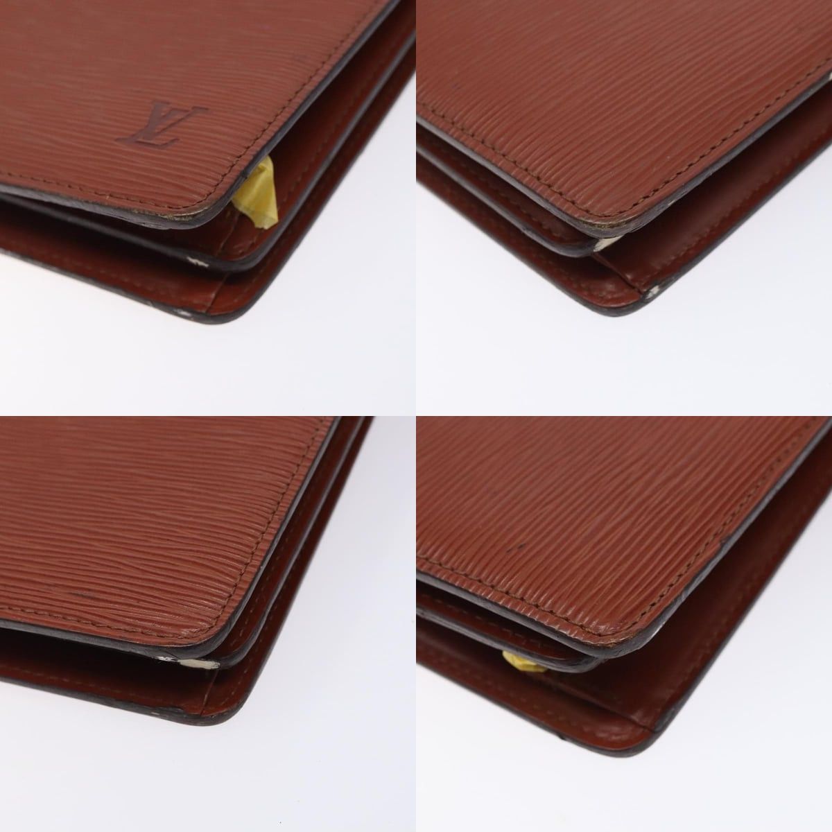 Louis Vuitton LOUIS VUITTON Epi Capuchin Shoulder Bag Brown M52343 Size ONE SIZE - 10 Thumbnail