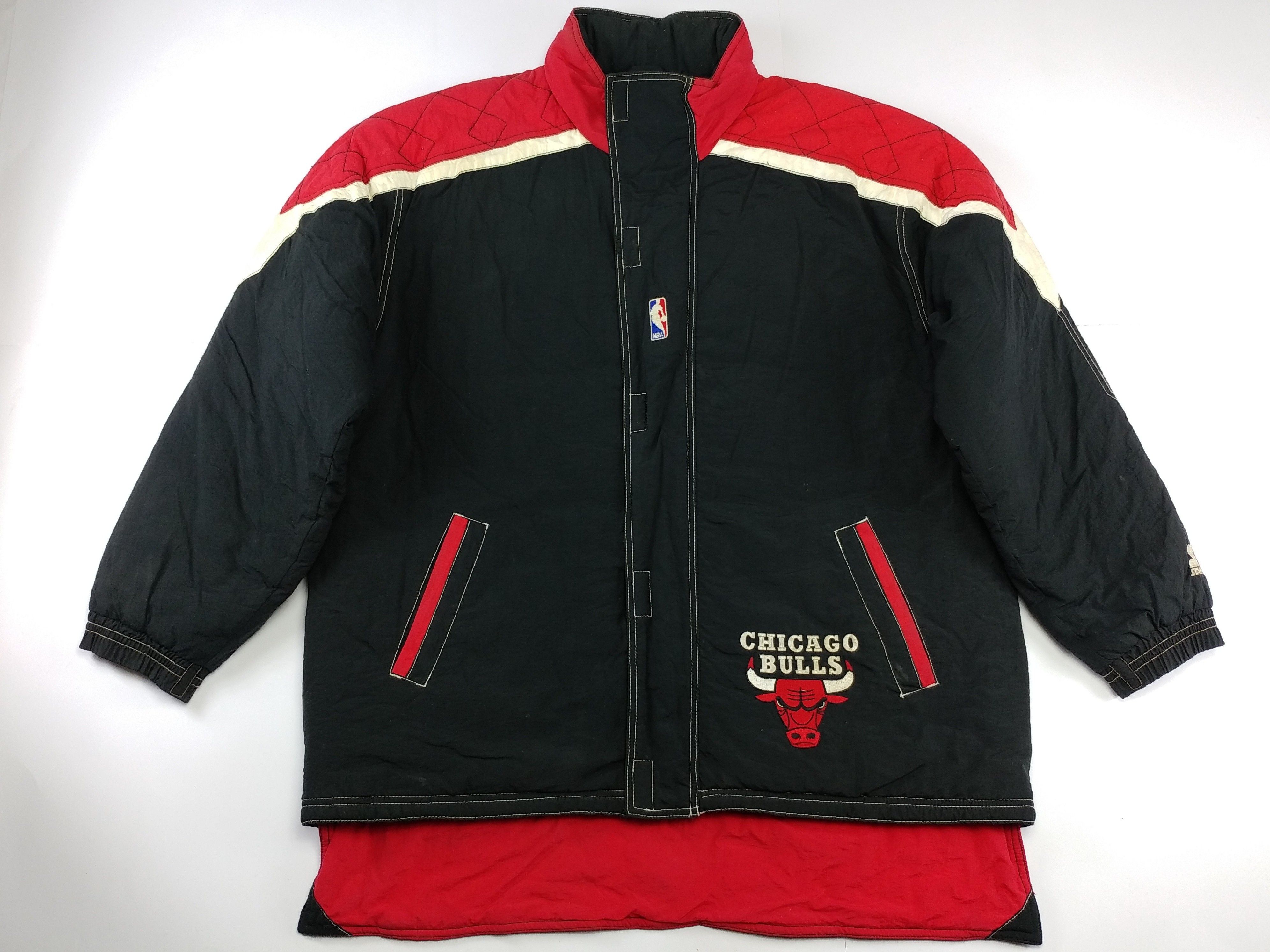 Starter NBA Chicago Bulls jacket, Starter basketball vintage 90s L Size US L / EU 52-54 / 3 - 3 Thumbnail