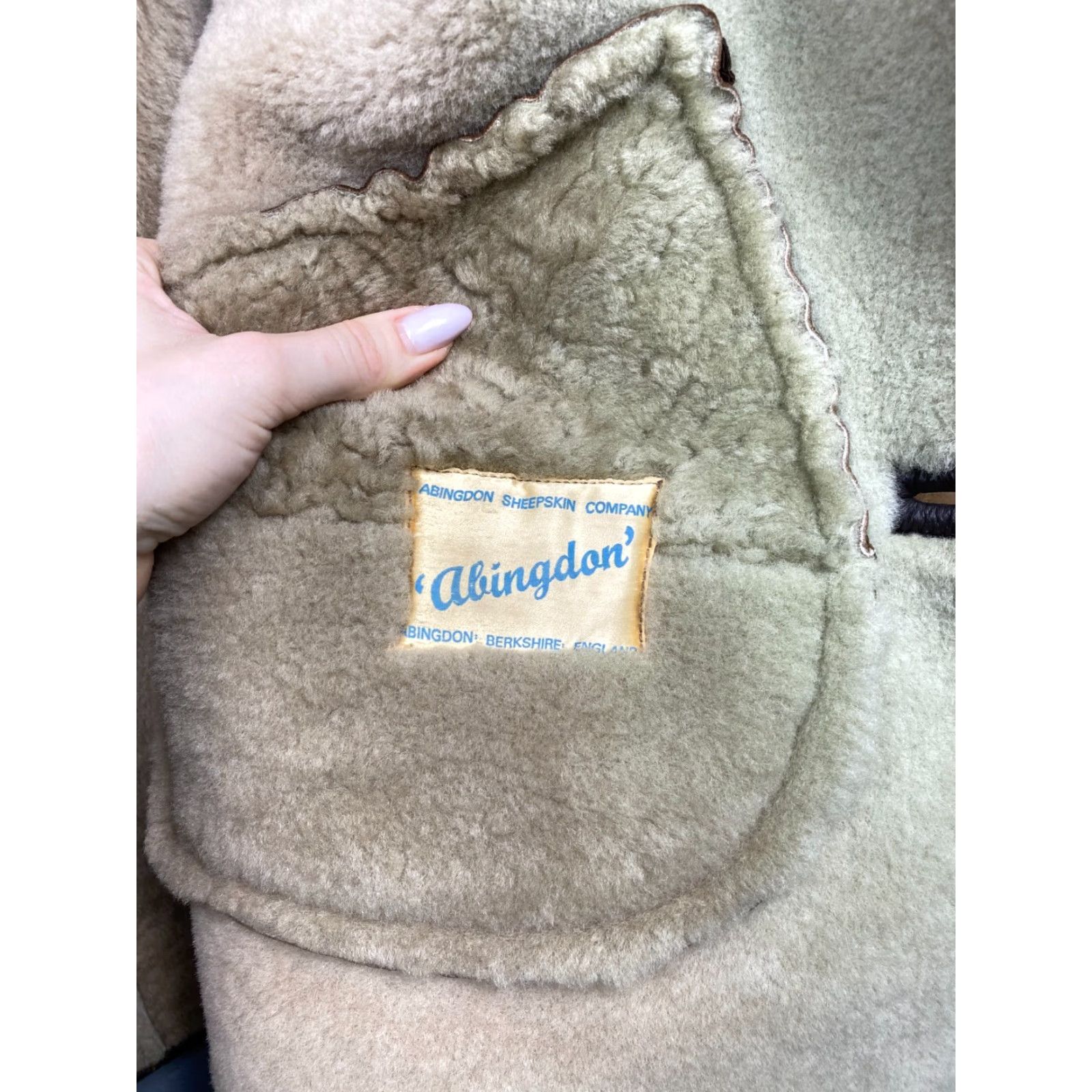 Vintage VINTAGE Abingdon Jacket Men L B-3 Sheepskin Leather Brown Overcoat Size US L / EU 52-54 / 3 - 5 Thumbnail
