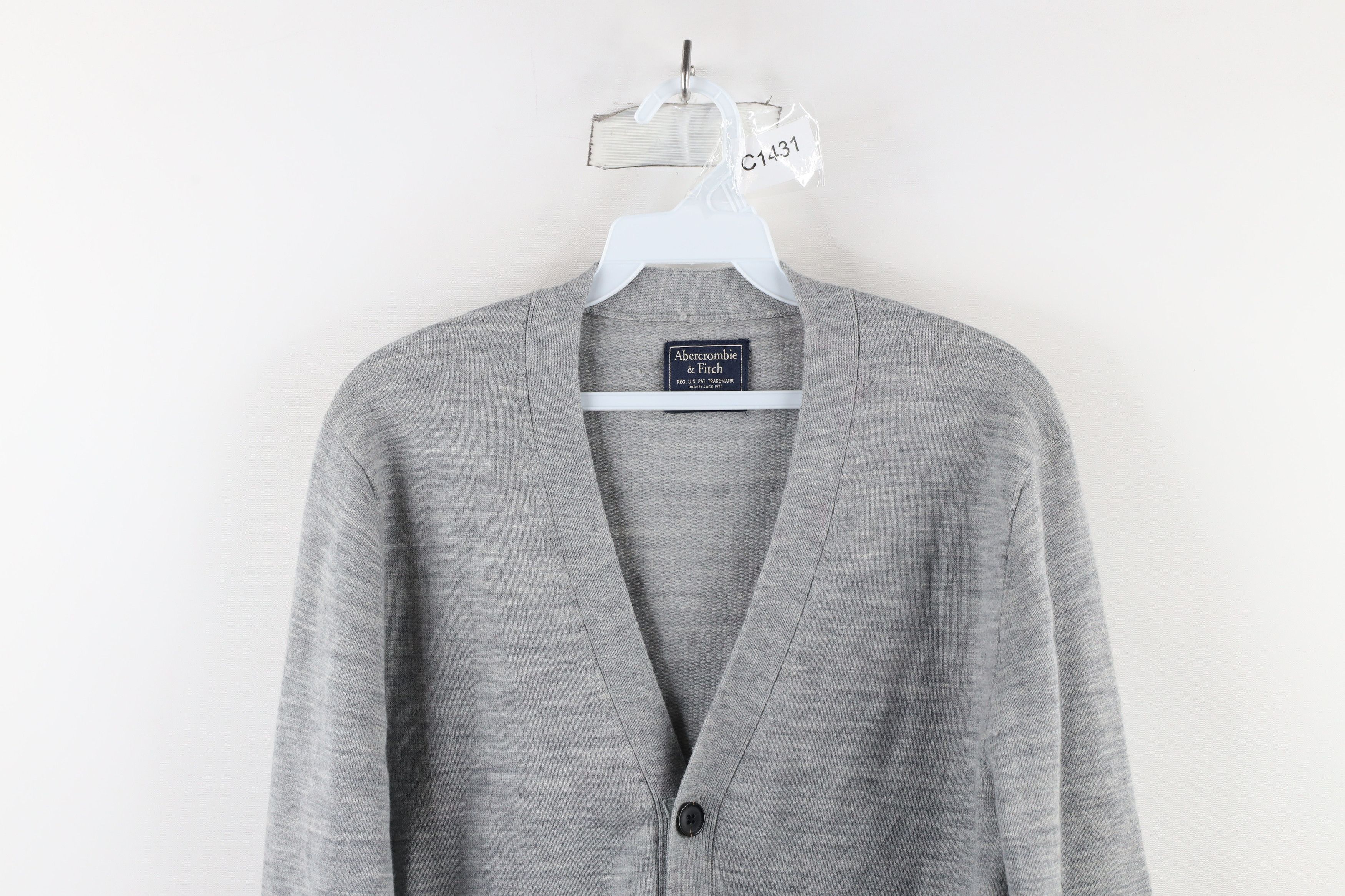 Abercrombie & Fitch × Vintage Vintage Abercrombie & Fitch Wool Blend Knit Cardigan Sweater Size US S / EU 44-46 / 1 - 2 Thumbnail