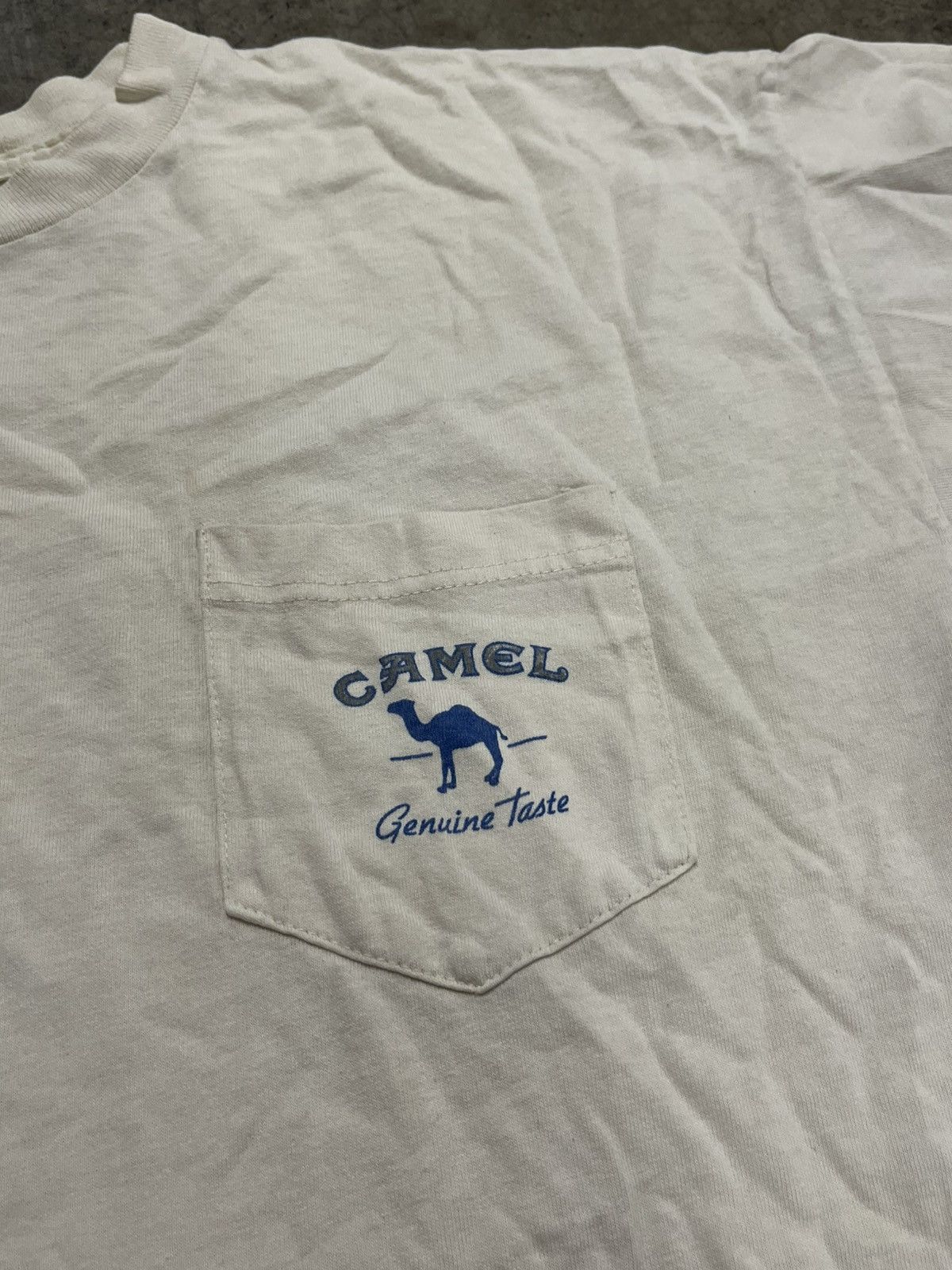 Camel Vintage camel cigarettes pocket tee faded streetwear hype Size US XL / EU 56 / 4 - 4 Thumbnail