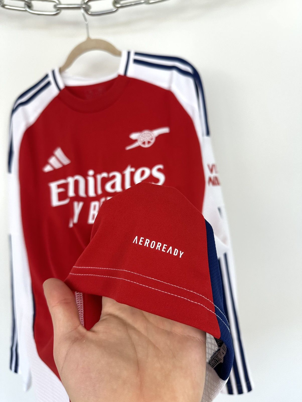 Adidas Adidas FC Arsenal 2024-25 Home Long Sleeve Soccer Jersey Size US XL / EU 56 / 4 - 7 Thumbnail