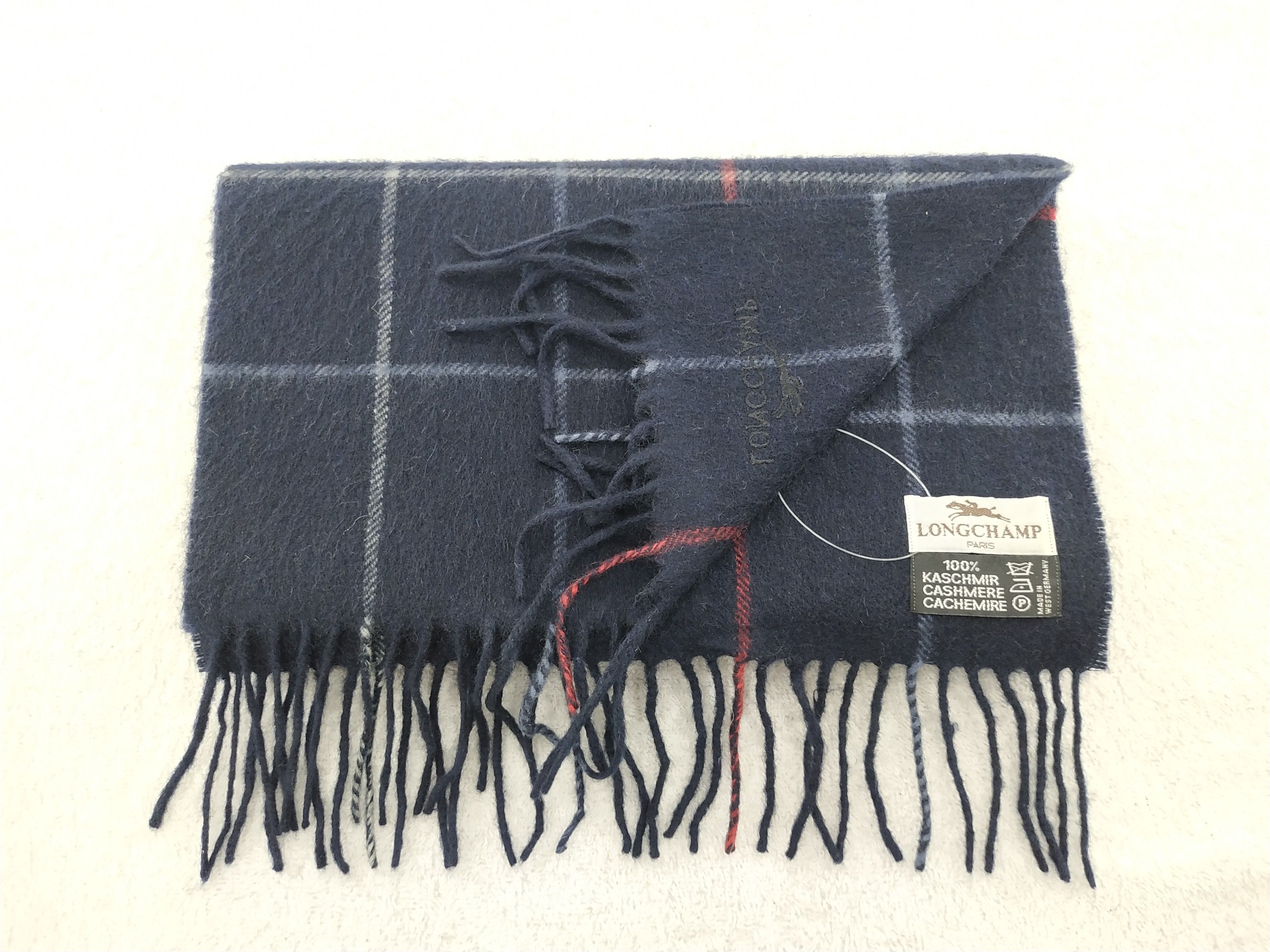 Longchamp Vintage Longchamp Scarf/Muffler/Neckwear MF332 Size ONE SIZE - 4 Thumbnail