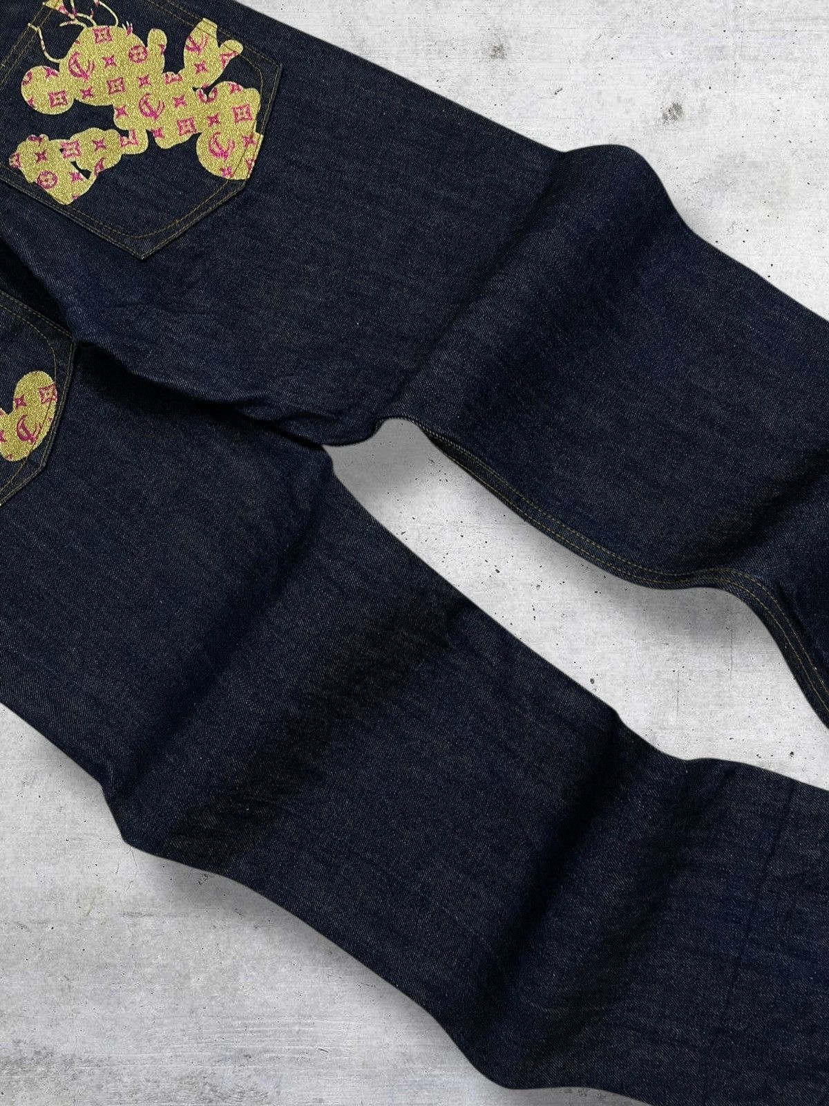 Hysteric Glamour VINTAGE LATE COMER OG JAPAN DESIGNER MICKEY EMBROIDERY DENIM Size US 32 / EU 48 - 6 Thumbnail