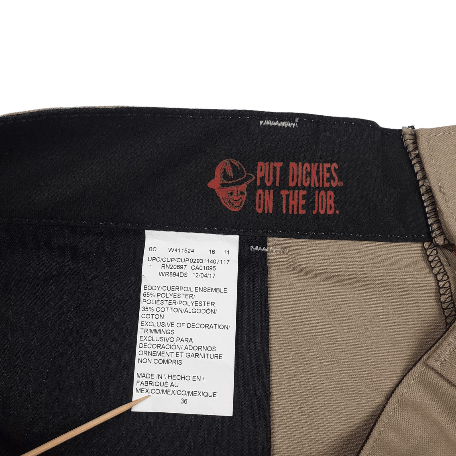 Dickies × Vintage VIntage Dickies Flex Workwear Y2K Beige Shorts Streetwear Size US 36 / EU 52 - 5 Thumbnail