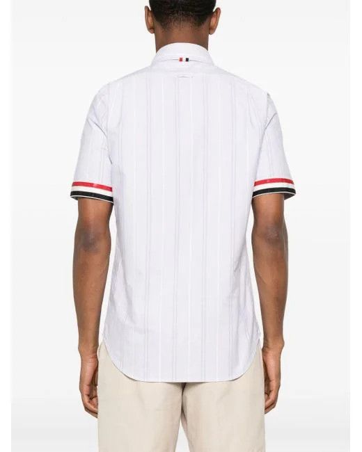 Thom Browne o1s22i1n1224 Oxford Cotton Shirt in Grey Size US L / EU 52-54 / 3 - 3 Thumbnail