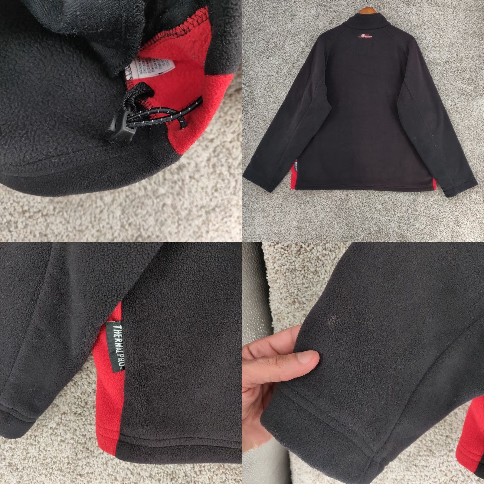 Polo Ralph Lauren VINTAGE Polo Ralph Lauren Pullover Sweatshirt Mens XL Black Mock Neck 1/4 Zip Fleece Thermal Logo Pockets USA Size US XL / EU 56 / 4 - 9 Thumbnail