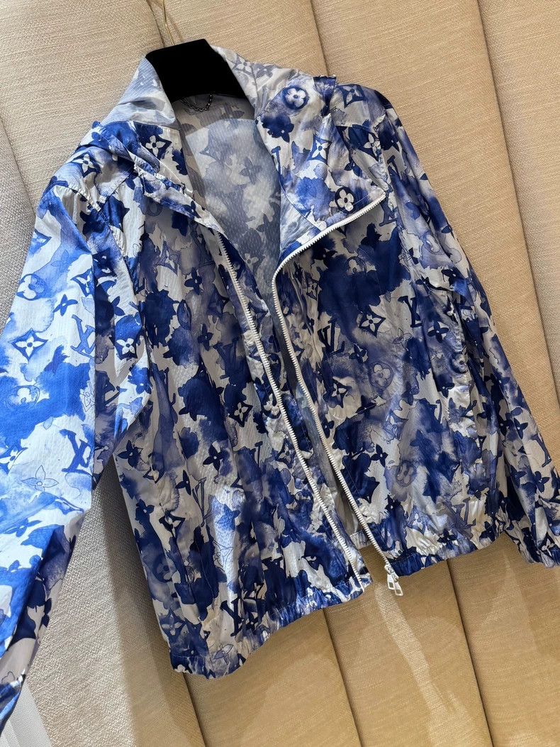 Louis Vuitton louis vuitton Blue ink presbyopic hooded assault jacket Size US M / EU 48-50 / 2 - 2 Thumbnail